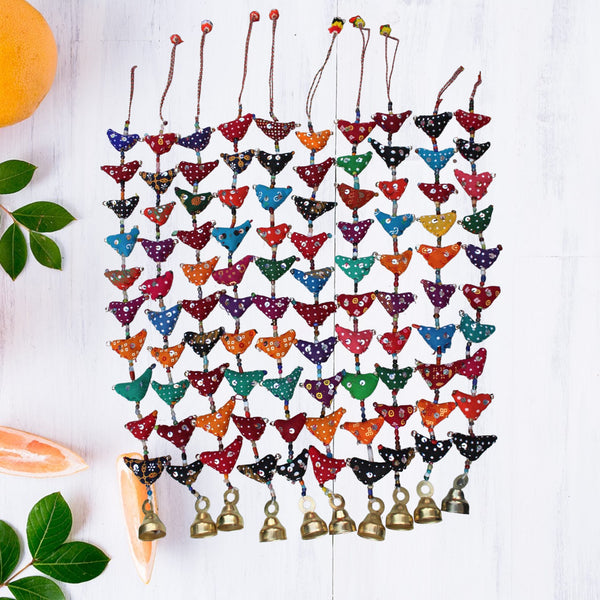 Tota Birds Bell Prosperity Hens Handmade 