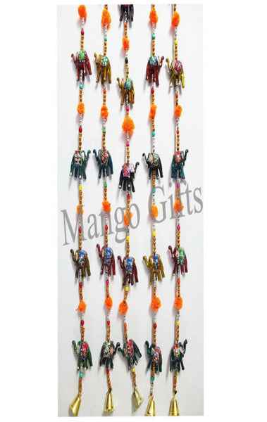 Traditional Indian Elephant Hanging Mobile String Decoration Wholesale - Mangogiftsstore