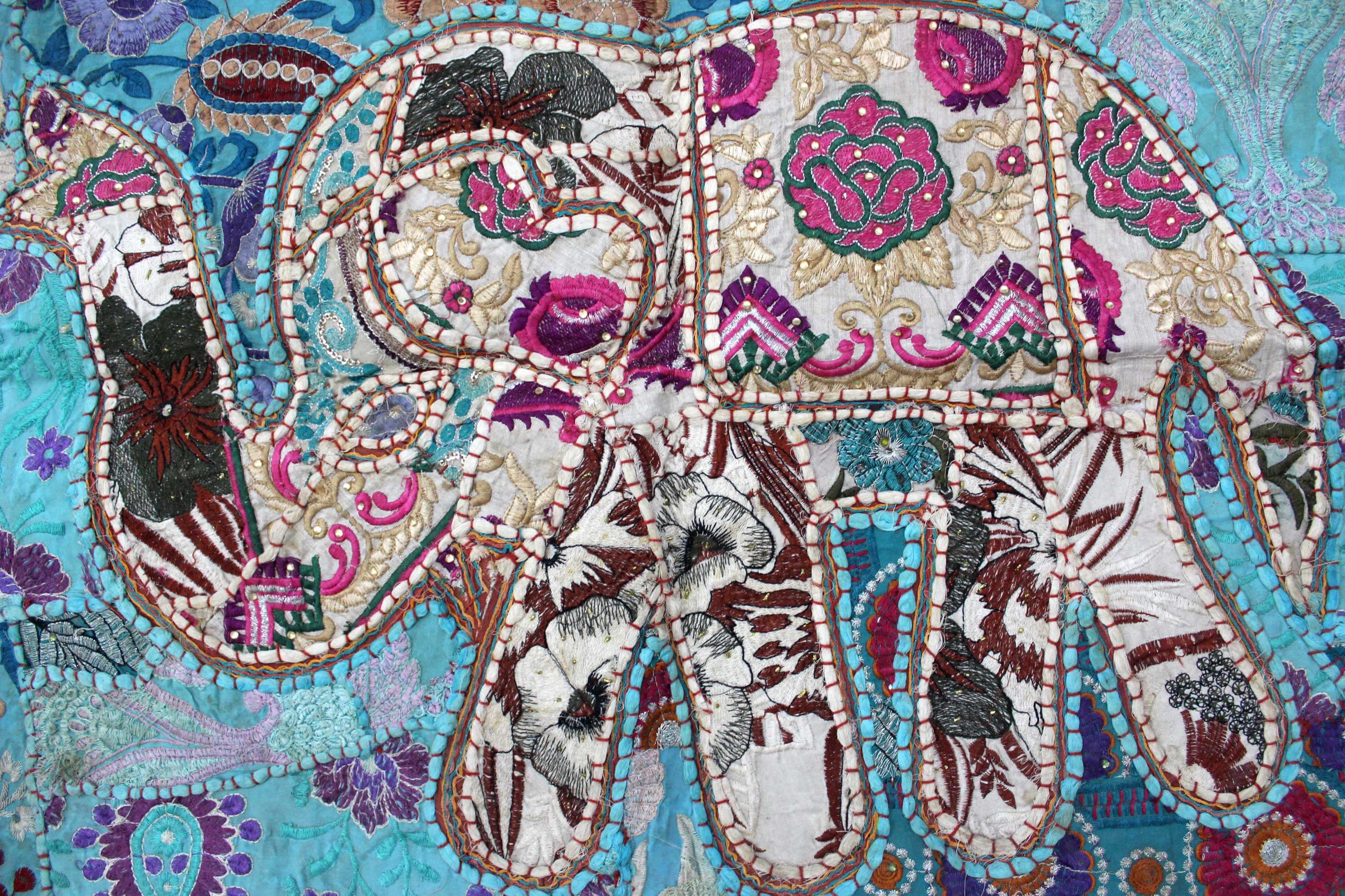 Unique Indian Elephant Tapestry - 27x52 Inches Decor