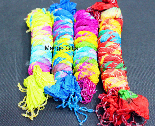 Tie-Dye Chiffon Scarves Stoles Wrap Dupatta Multi Coloured Women Scarf - Mangogiftsstore