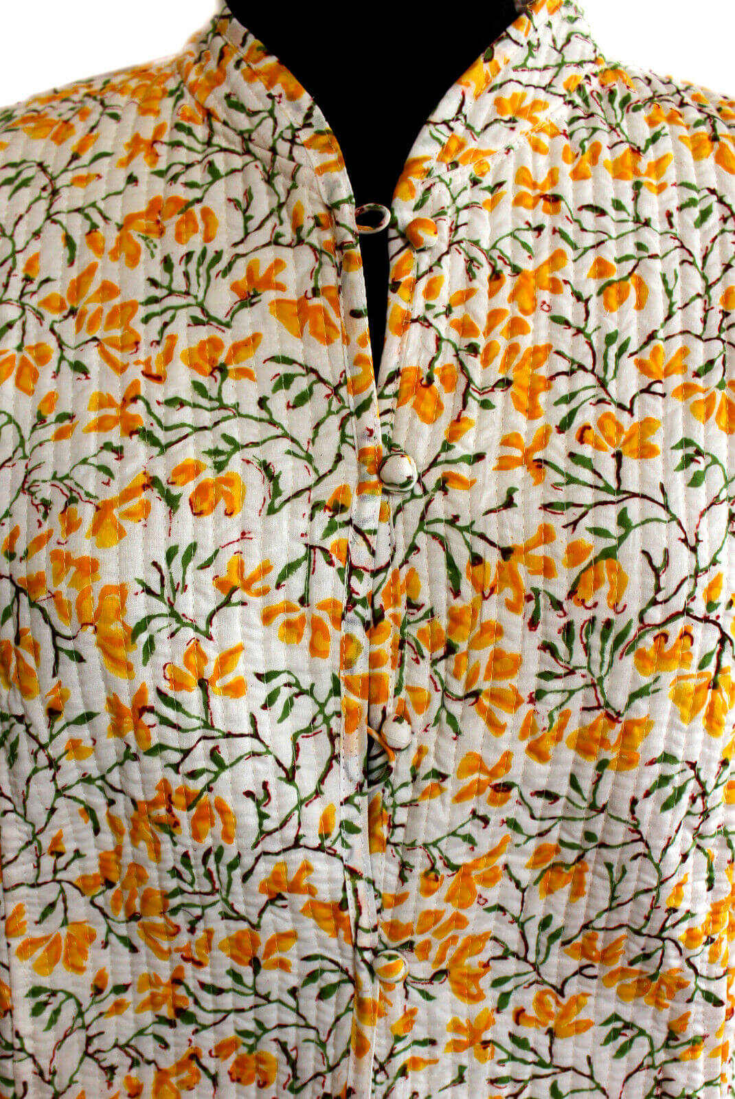 Floral Printed Reversible Cotton Jacket for Women