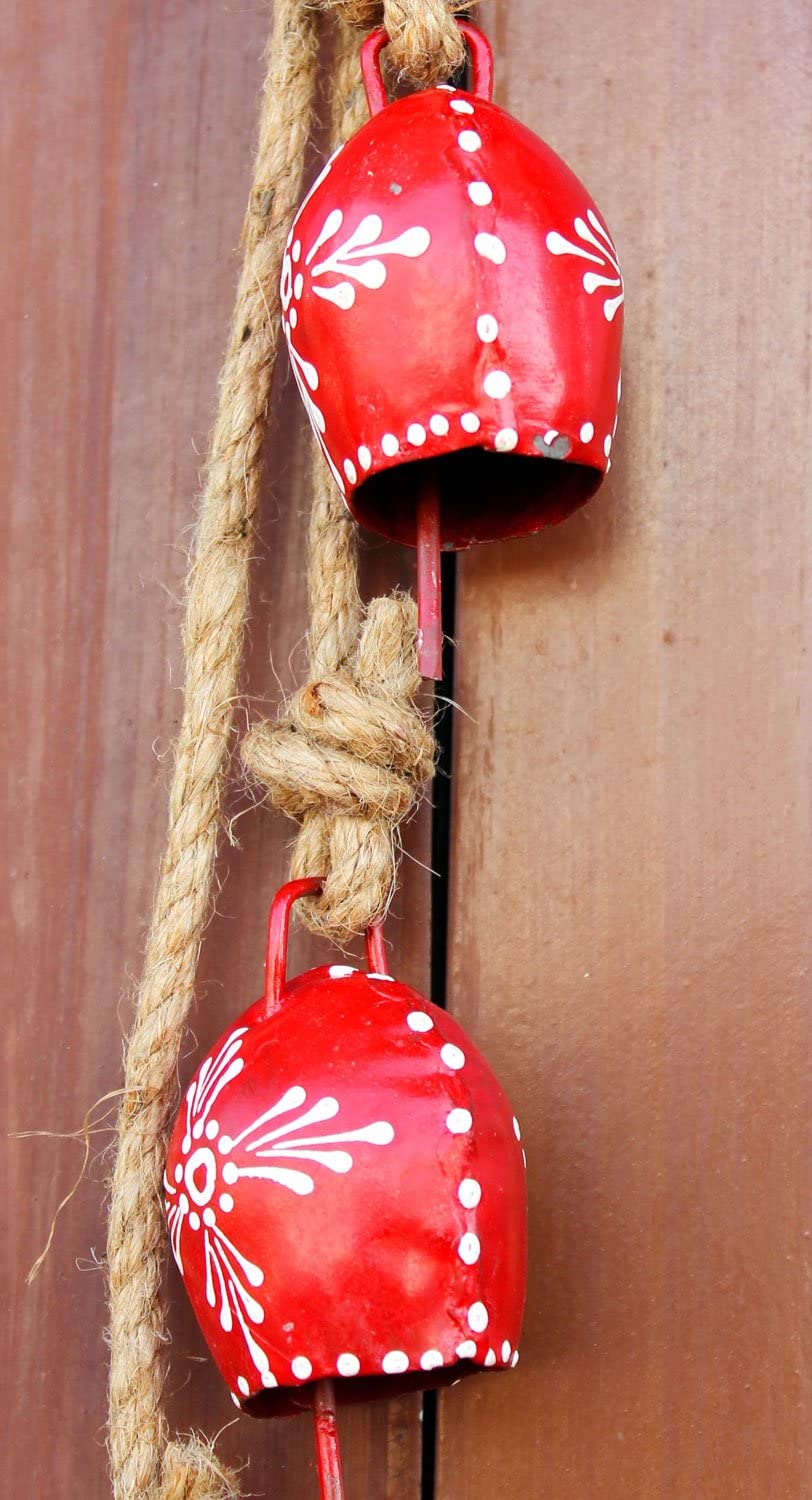 Hand Painted Indian Metal Bells Hanging Chime