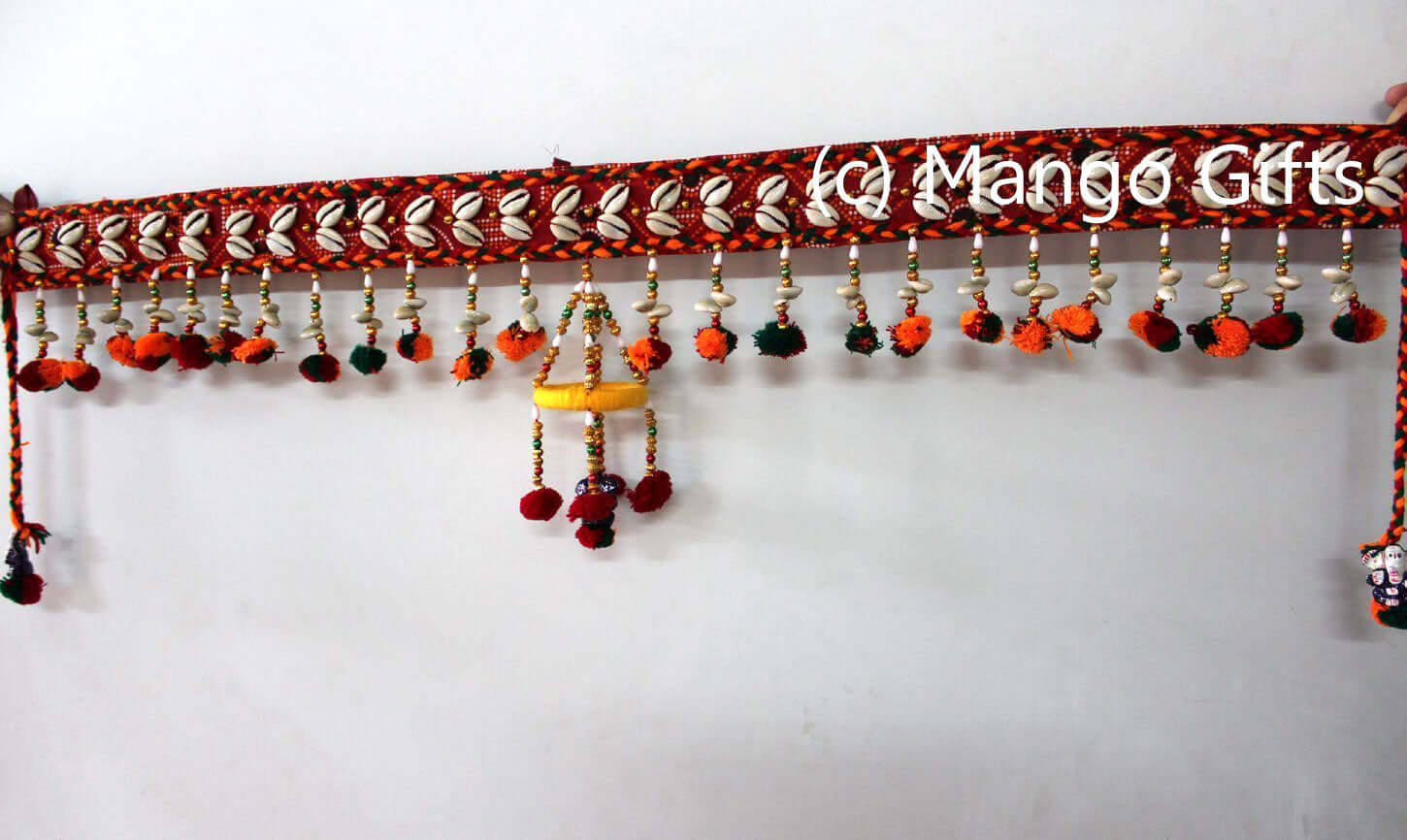 Handmade Indian Cotton Door Hanging for Diwali Decor