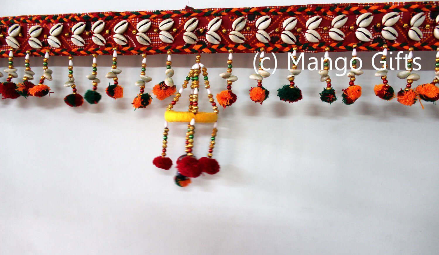 Handmade Indian Cotton Door Hanging for Diwali Decor