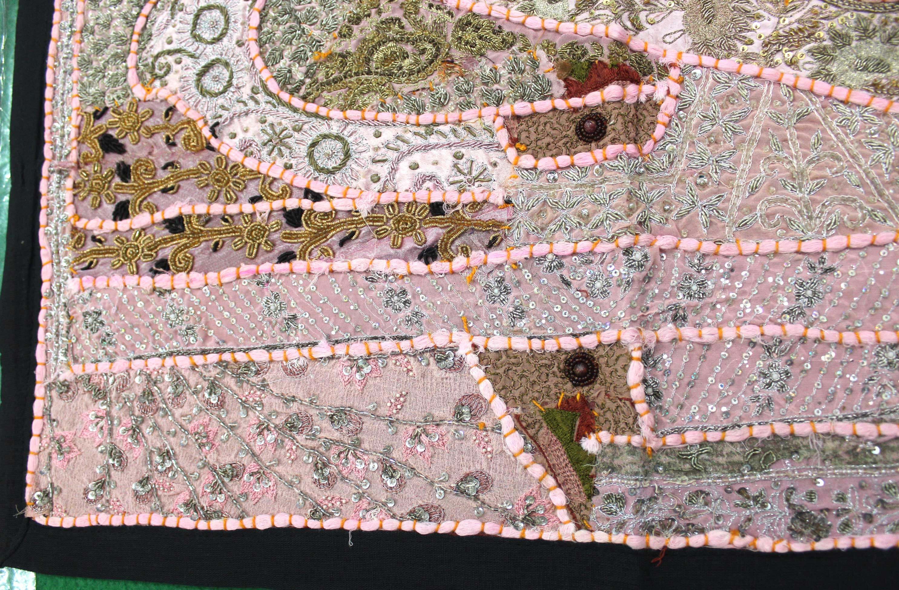 Beautiful Indian Wall Hanging Embroidered Tapestry Decor