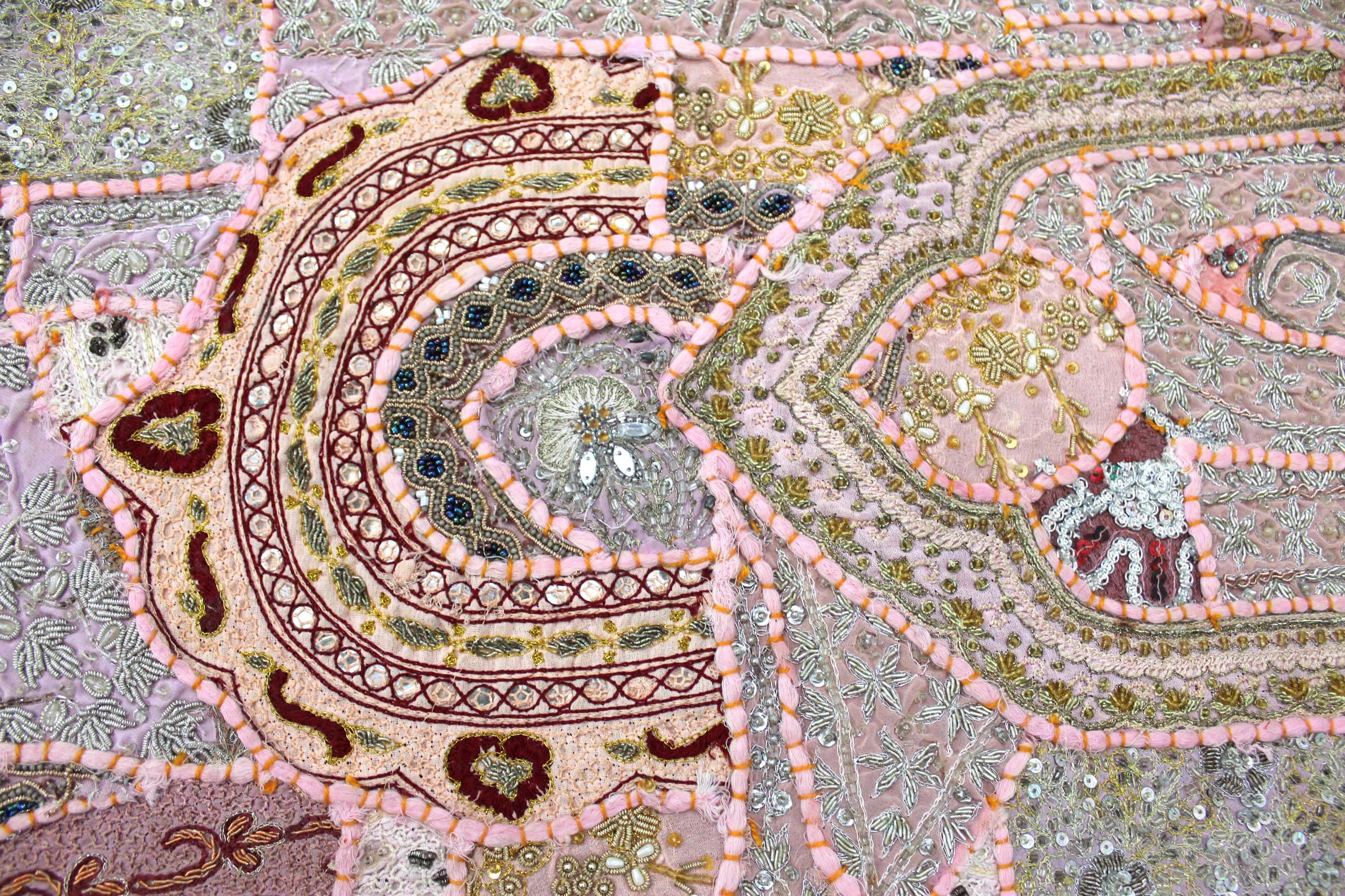 Beautiful Indian Wall Hanging Embroidered Tapestry Decor