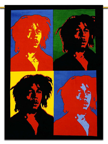 Bob Marley Poster Cloth Wall Hanging Tapestry One Love Hippy Hippie Hendrix Wall Hanging 30 x 40 Inches - Mangogiftsstore