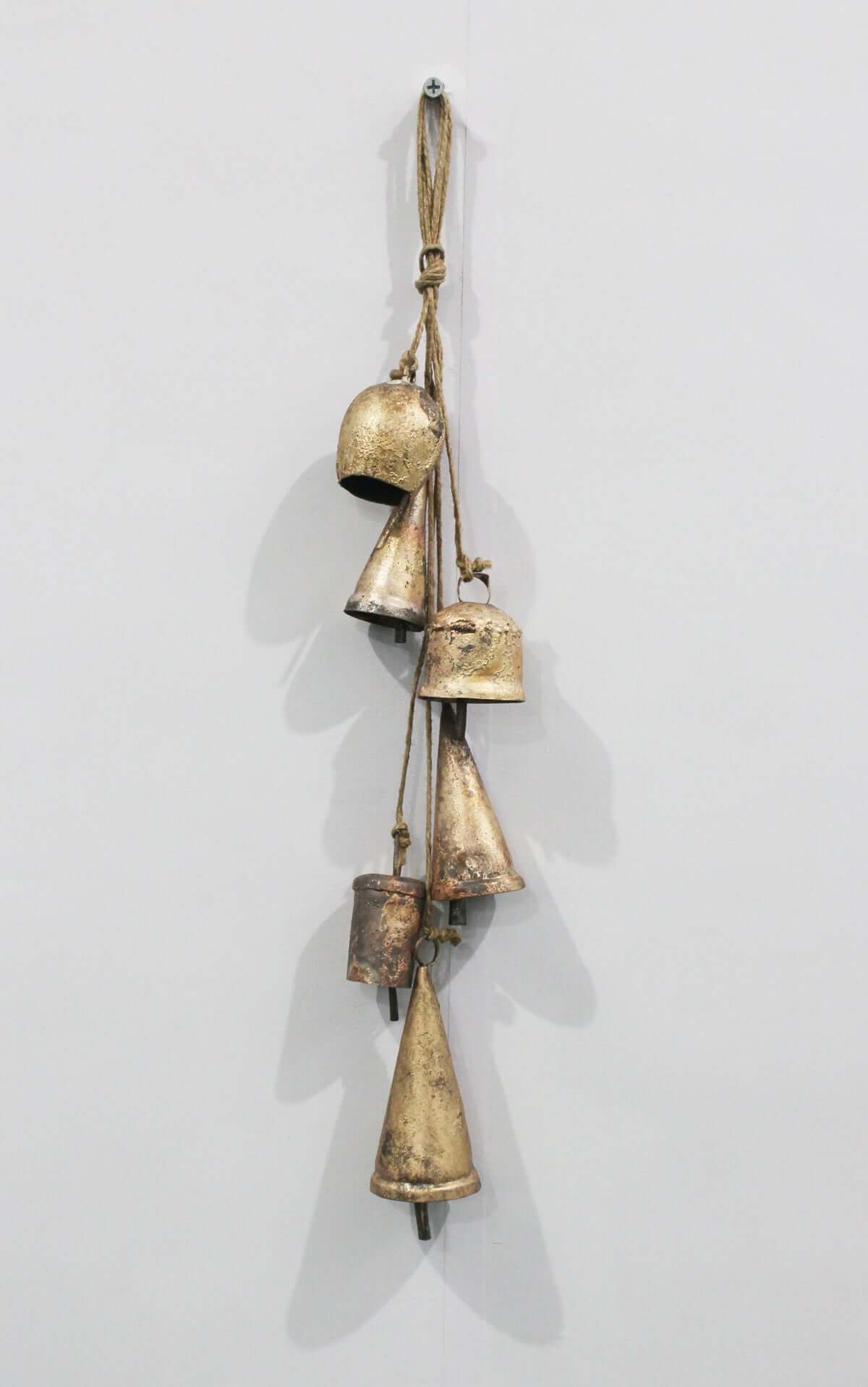 Rustic Iron Six Bells Chime - Antique Style Wind Chimes