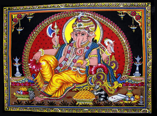 Indian Goddess Tapestry Wall Hanging Hindu God Wall Decor Poster India - Mangogiftsstore