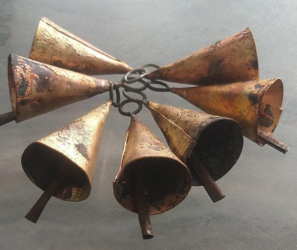 Handmade Vintage Bells Rustic Chimes 