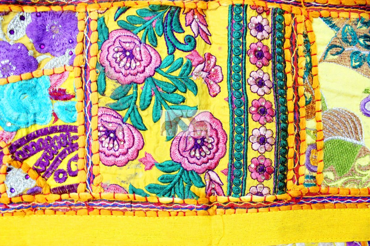 Handmade Decorative Patchwork Window Door Valance Topper Wall Hanging 78" - Mangogiftsstore