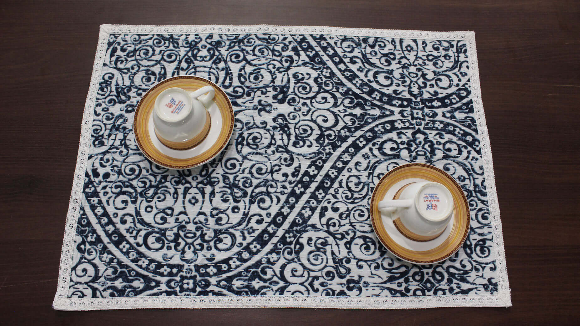 100%Cotton Linen Placemats for Dinning Table Set of 6 Pcs ,15 x 22 Inch Washable Reusable