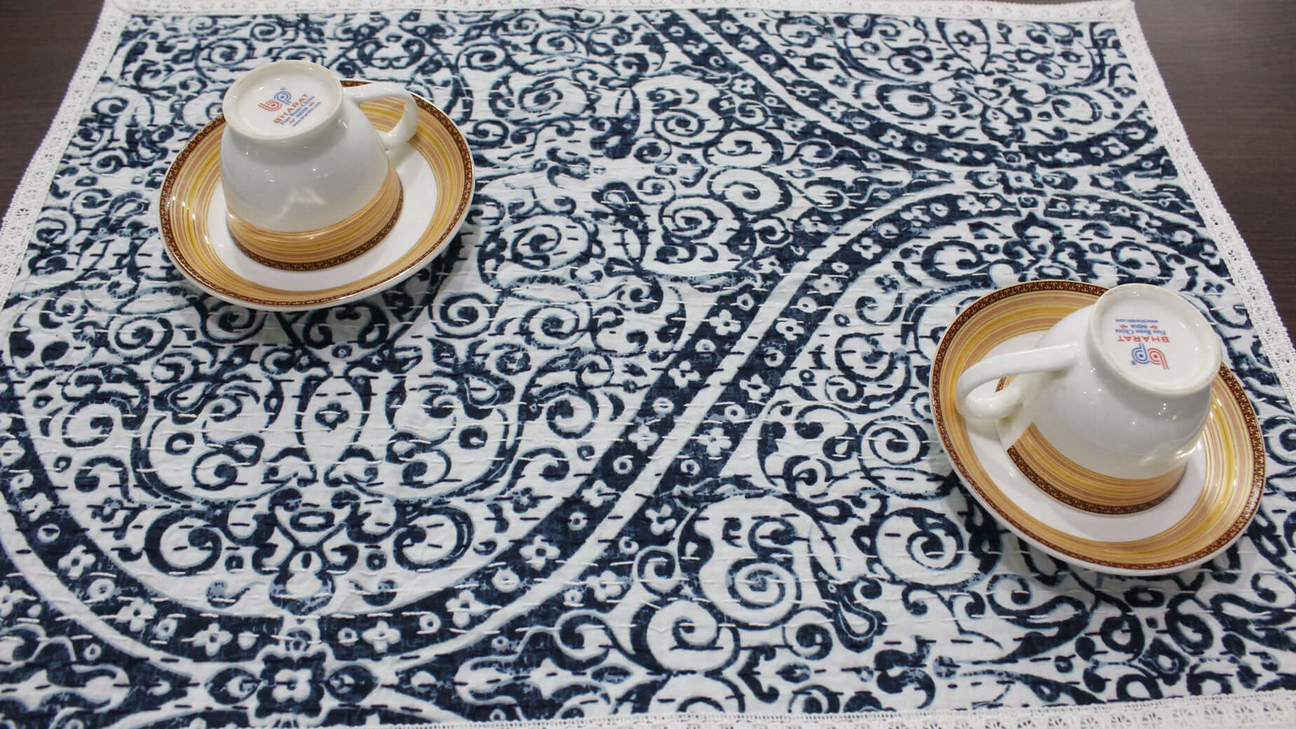 100%Cotton Linen Placemats for Dinning Table Set of 6 Pcs ,15 x 22 Inch Washable Reusable