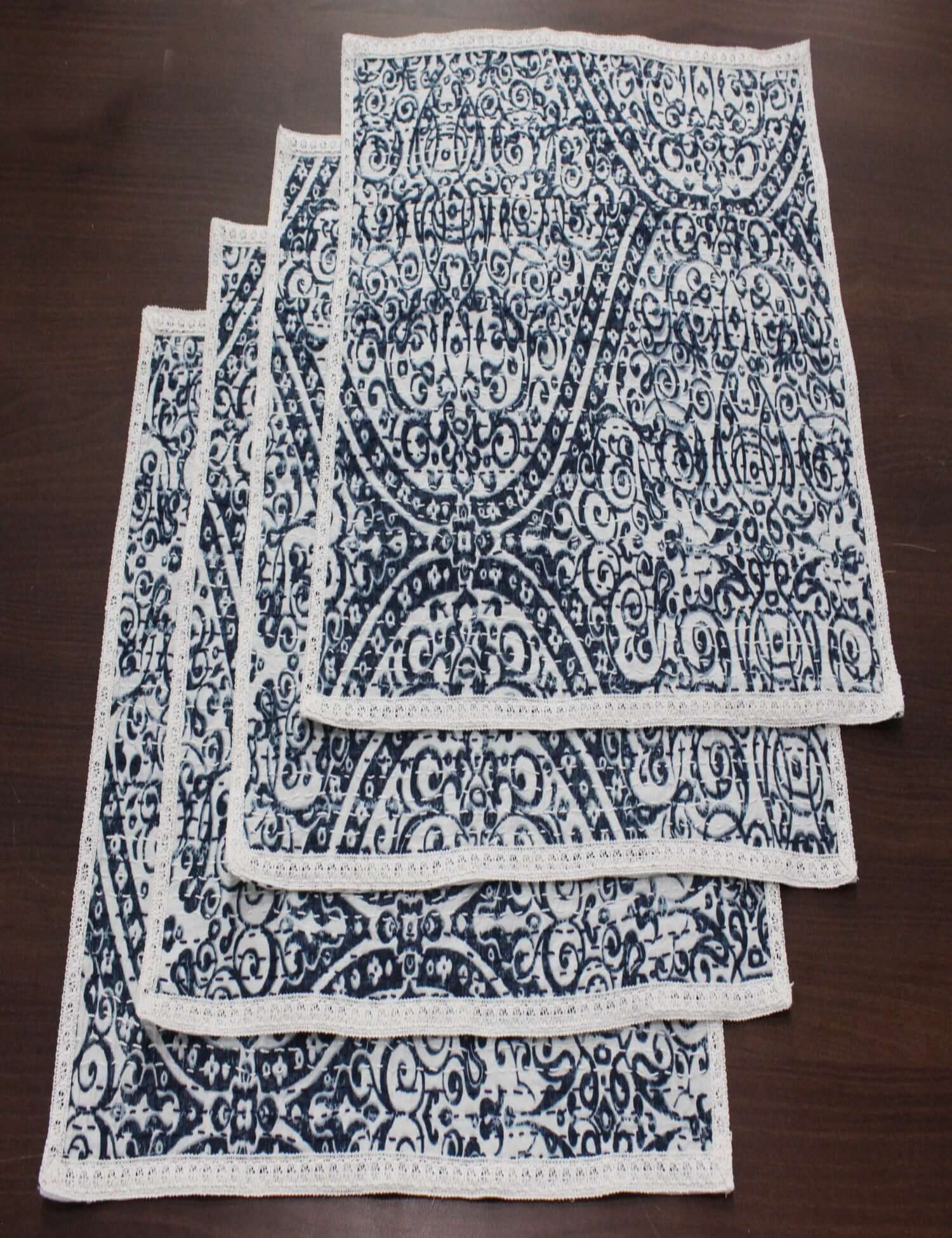 100%Cotton Linen Placemats for Dinning Table Set of 6 Pcs ,15 x 22 Inch Washable Reusable