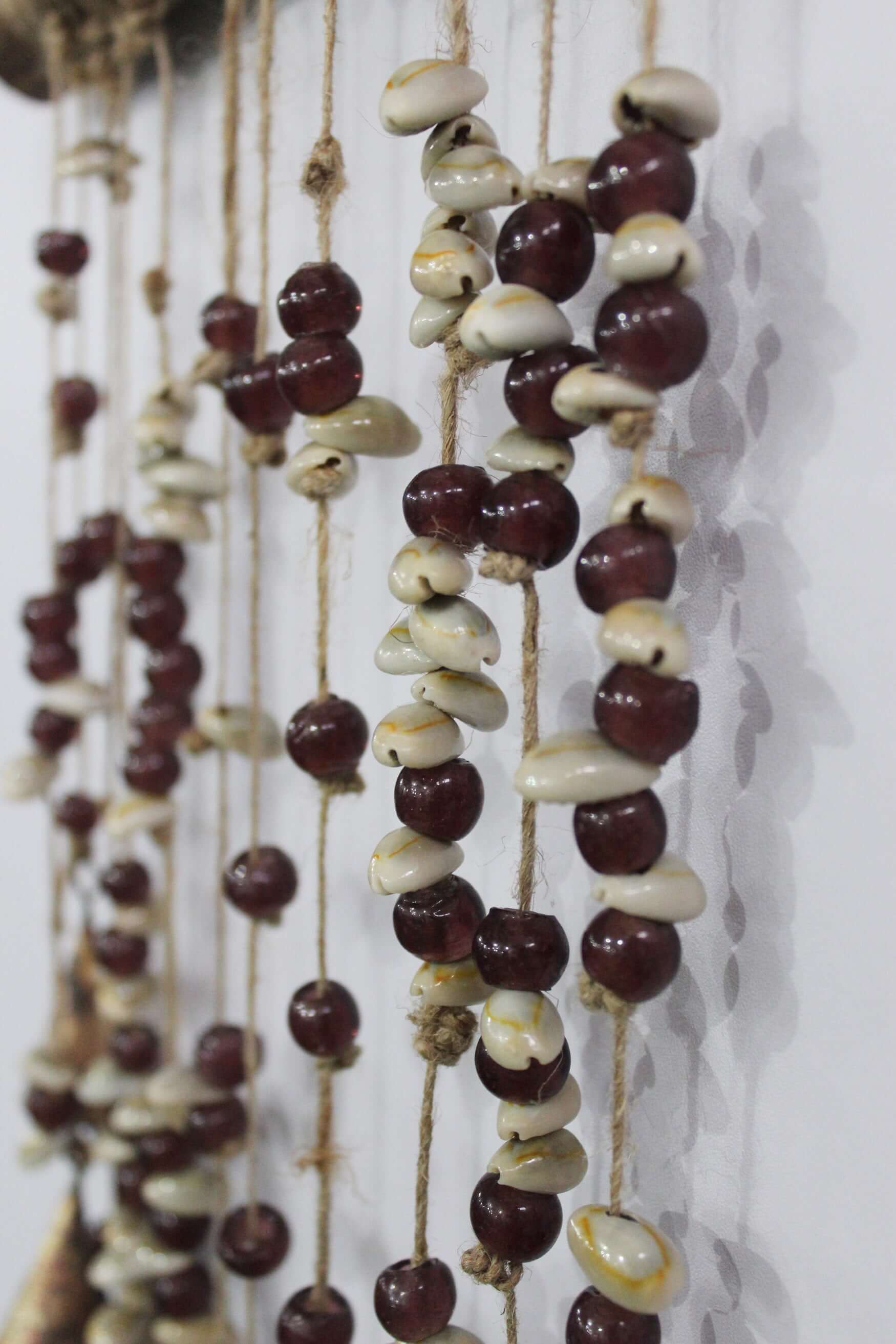 Handmade Boho Garden Wind Chime - Colorful Beaded Decor