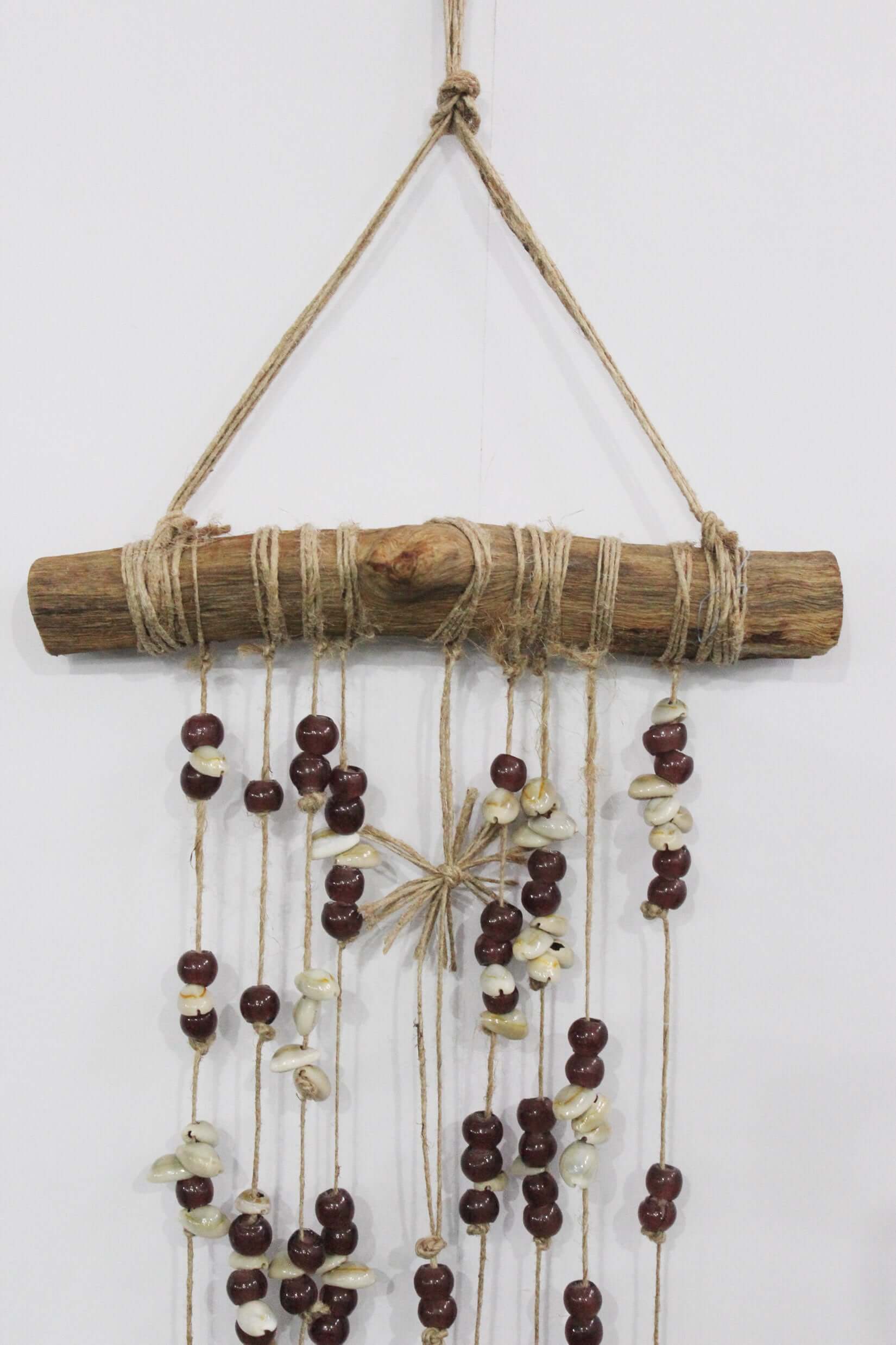 Handmade Boho Garden Wind Chime - Colorful Beaded Decor