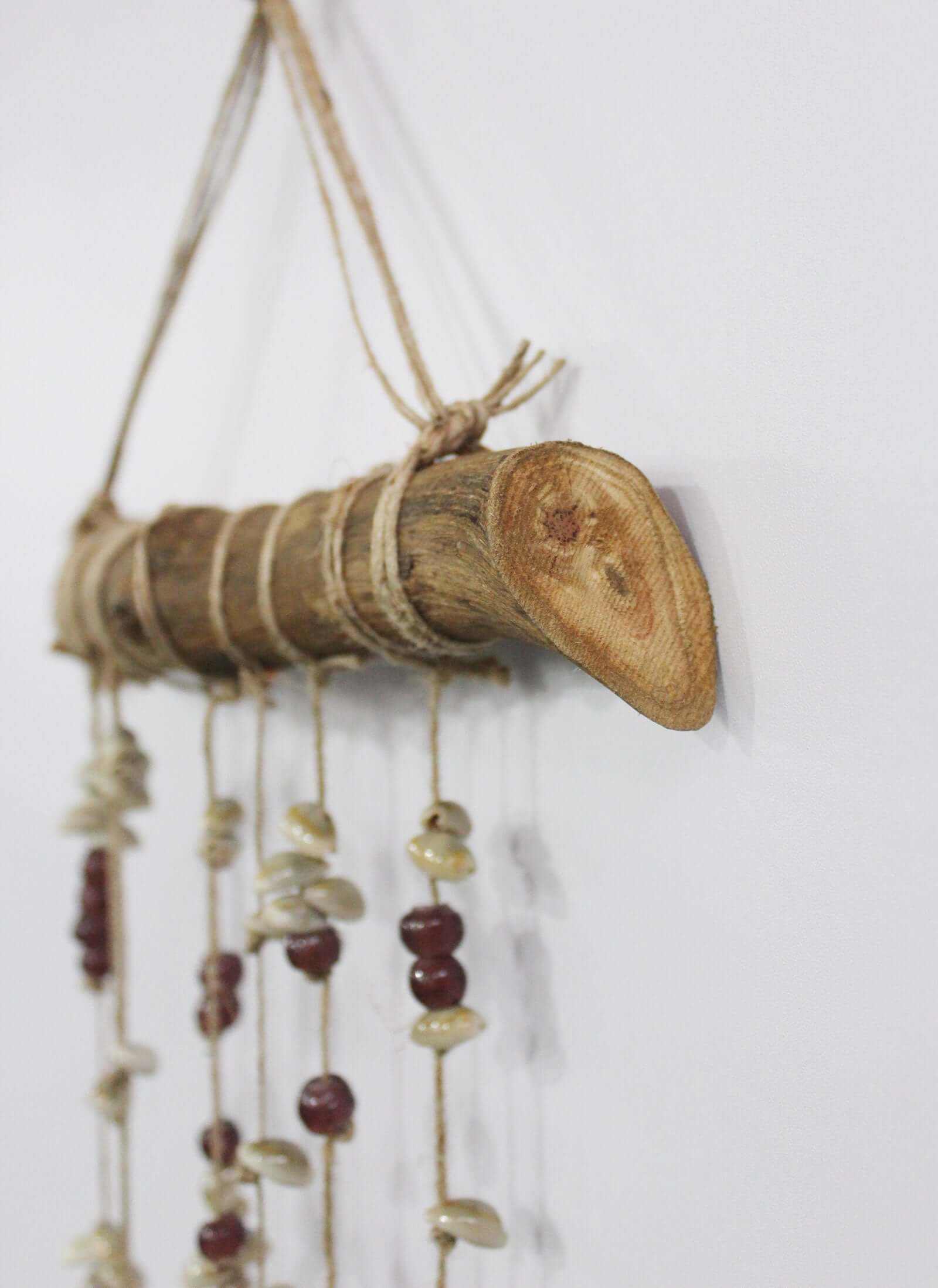 Handmade Boho Garden Wind Chime - Colorful Beaded Decor