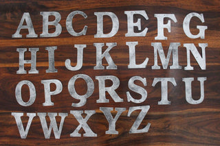 Recycled Iron Metal Alphabet Letters - DIY Decor