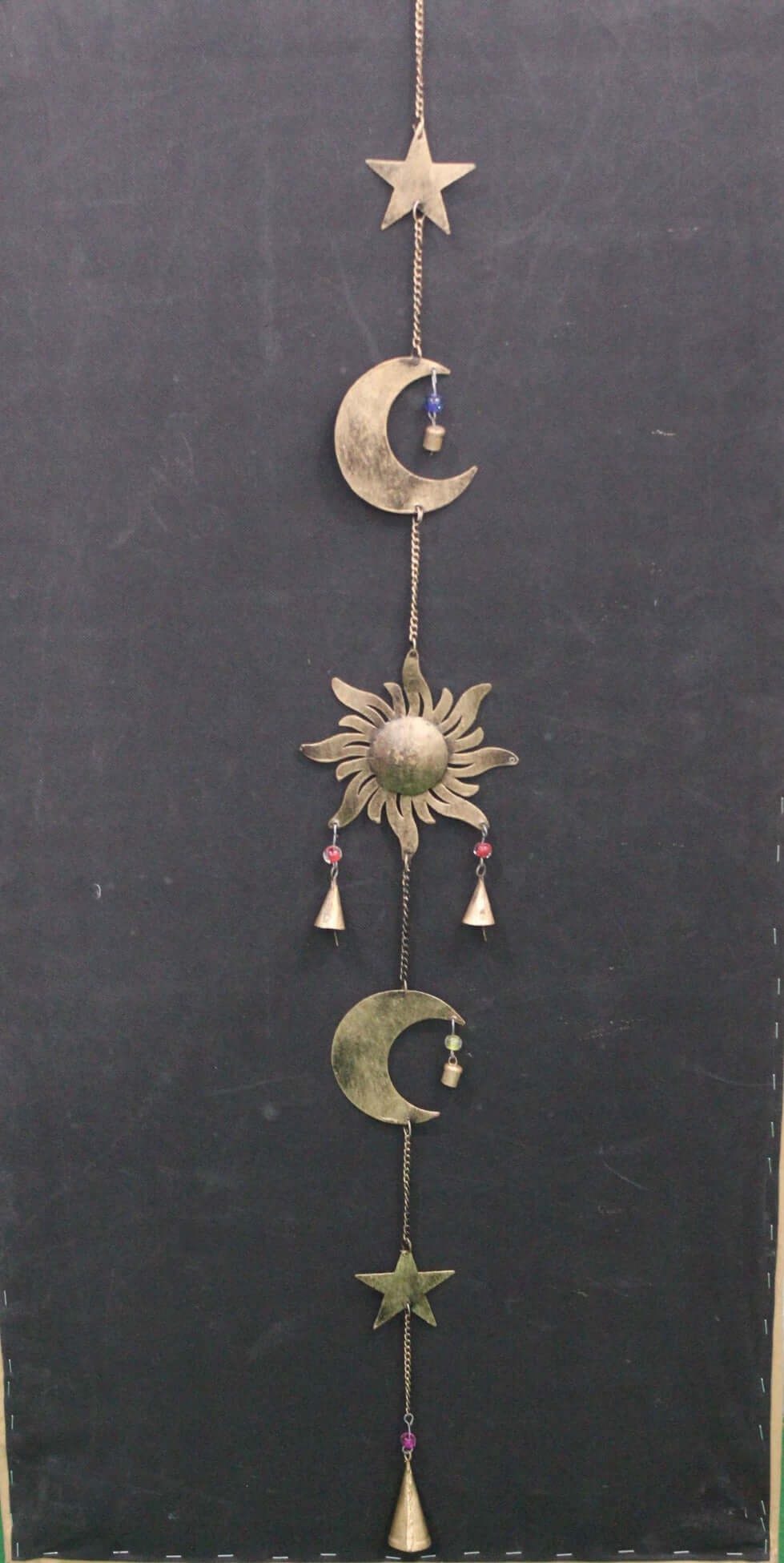 Sun Moon Star Celestial Wall Chime - Bohemian Decor