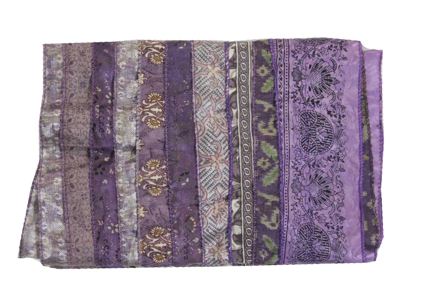 Handmade Vintage Silk Sari Scarves & Stoles from India Recycled Sari