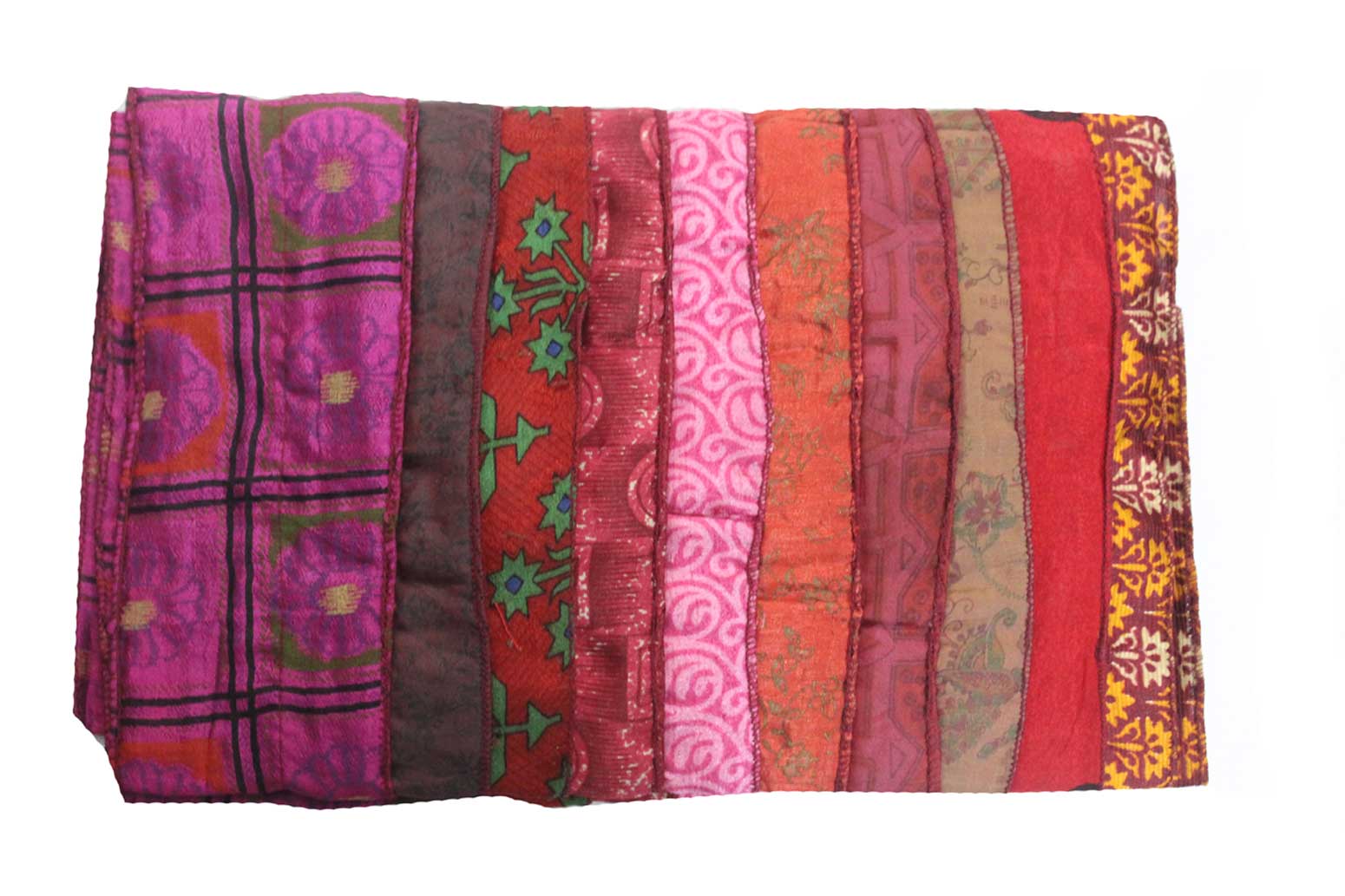 Handmade Vintage Silk Sari Scarves & Stoles from India Recycled Sari