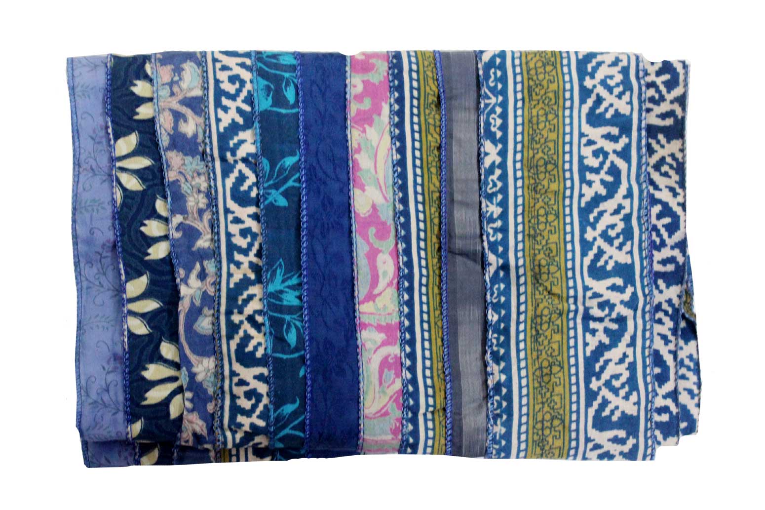 Handmade Vintage Silk Sari Scarves & Stoles from India Recycled Sari