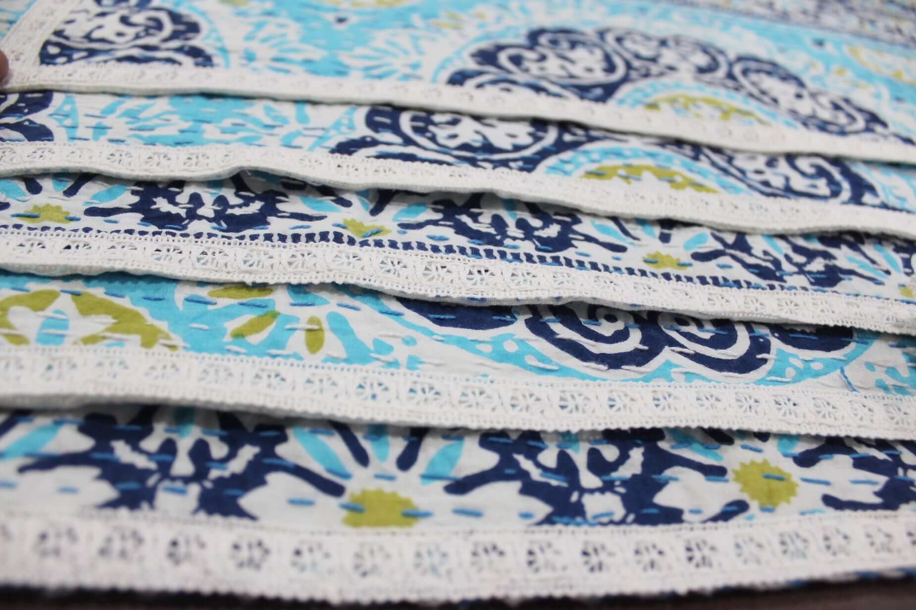 100%Cotton Linen Placemats for Dinning Table Set of 6 Pcs ,15 x 22 Inch Washable Reusable