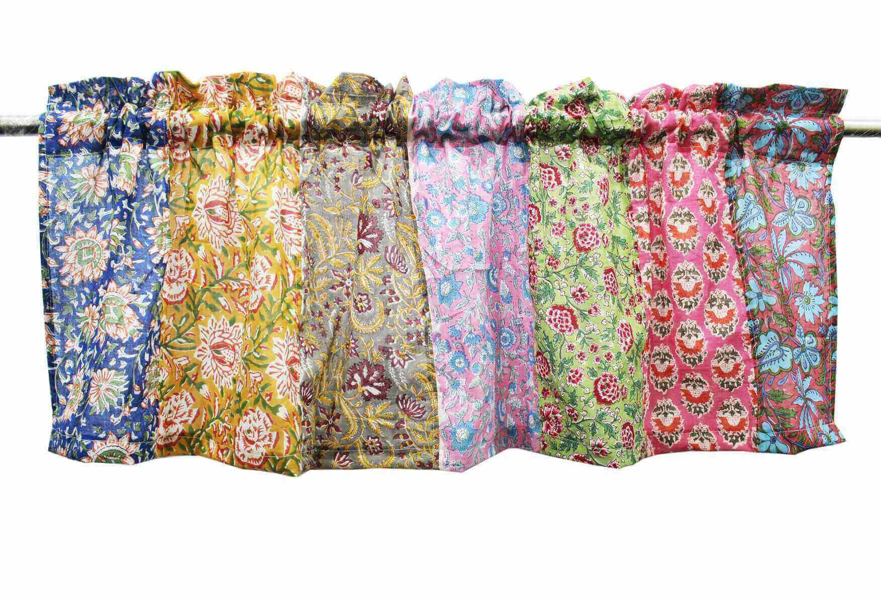 Mango Gifts Patchwork Boho Window Curtain Valance