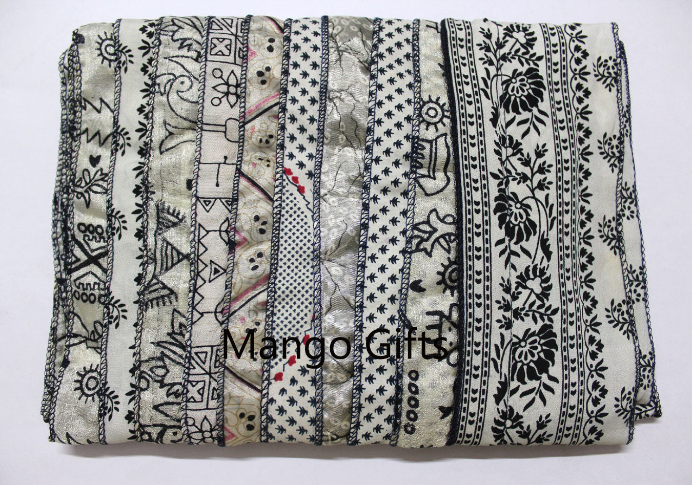 Handmade Vintage Silk Sari Scarves & Stoles from India Recycled Sari