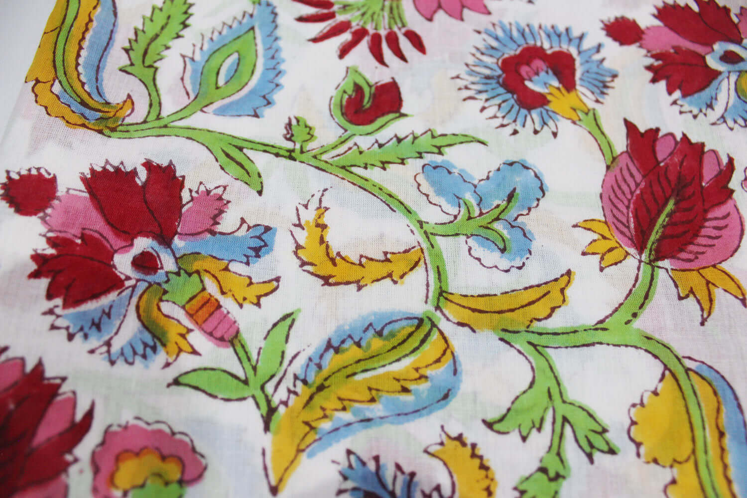 100% Cotton Hand Block Printed Hippy Scarves