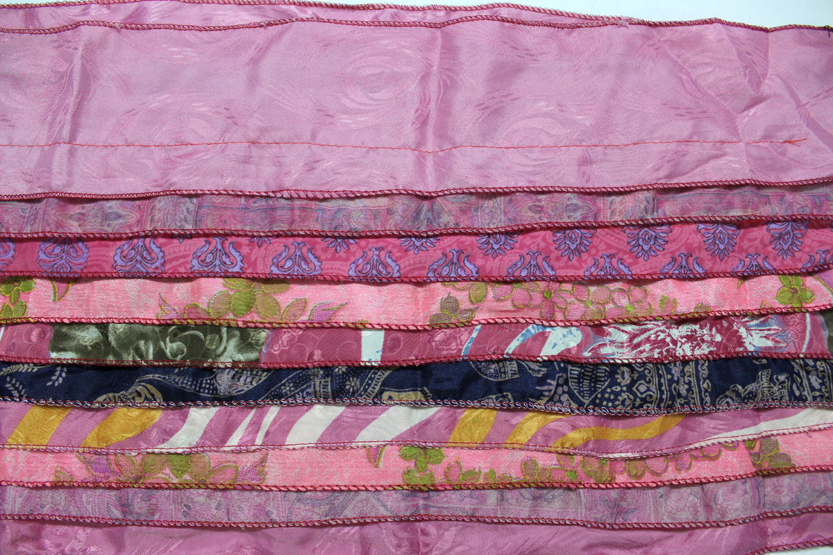 Handmade Vintage Silk Sari Scarves & Stoles from India Recycled Sari