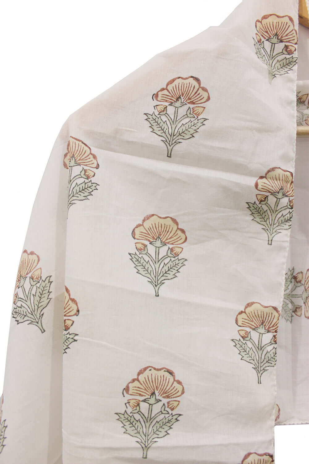 100% Cotton Hand Block Printed Hippy Scarves