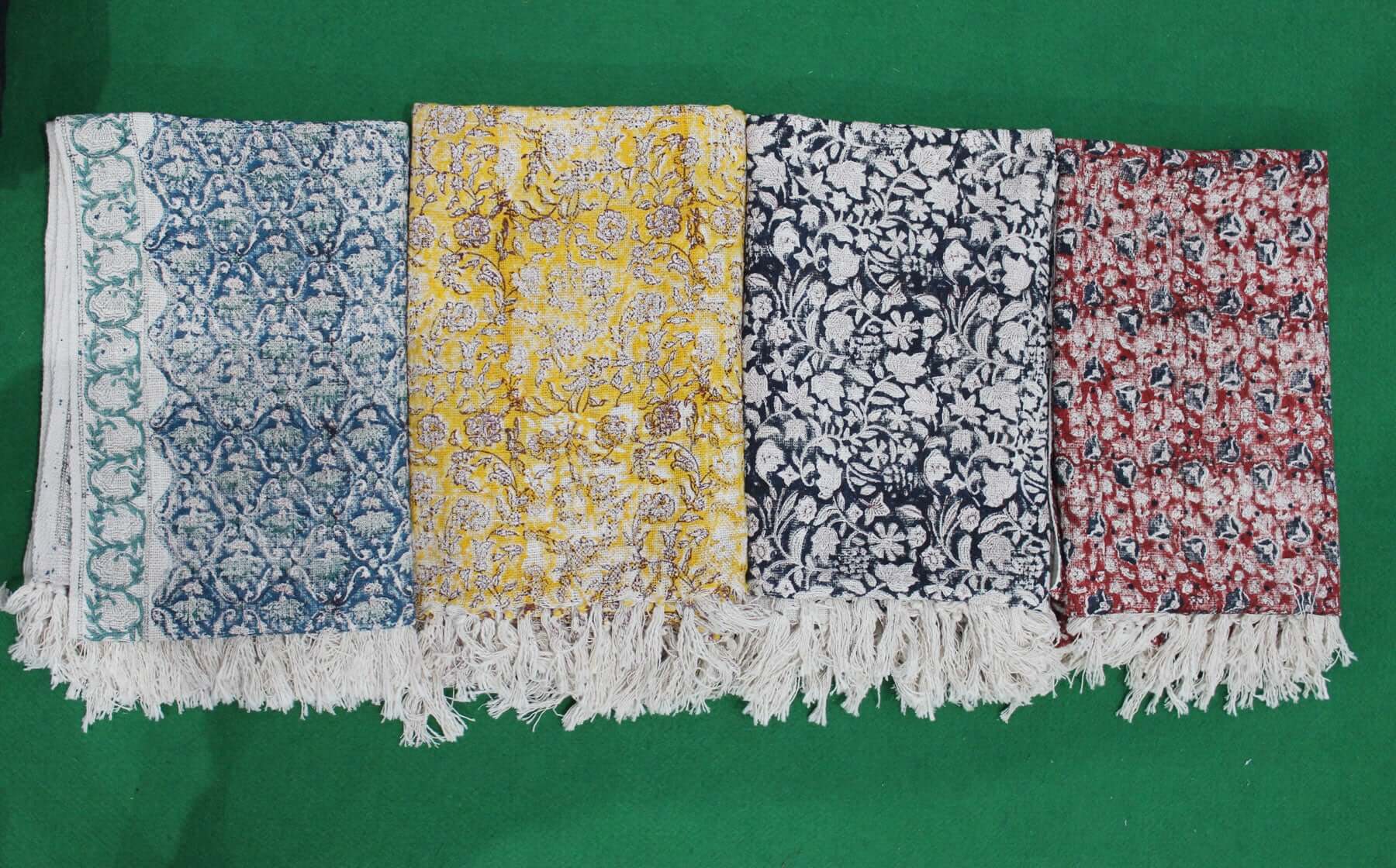 Hand-Loomed Cotton Sofa Throw Blanket - 72x52 Inches