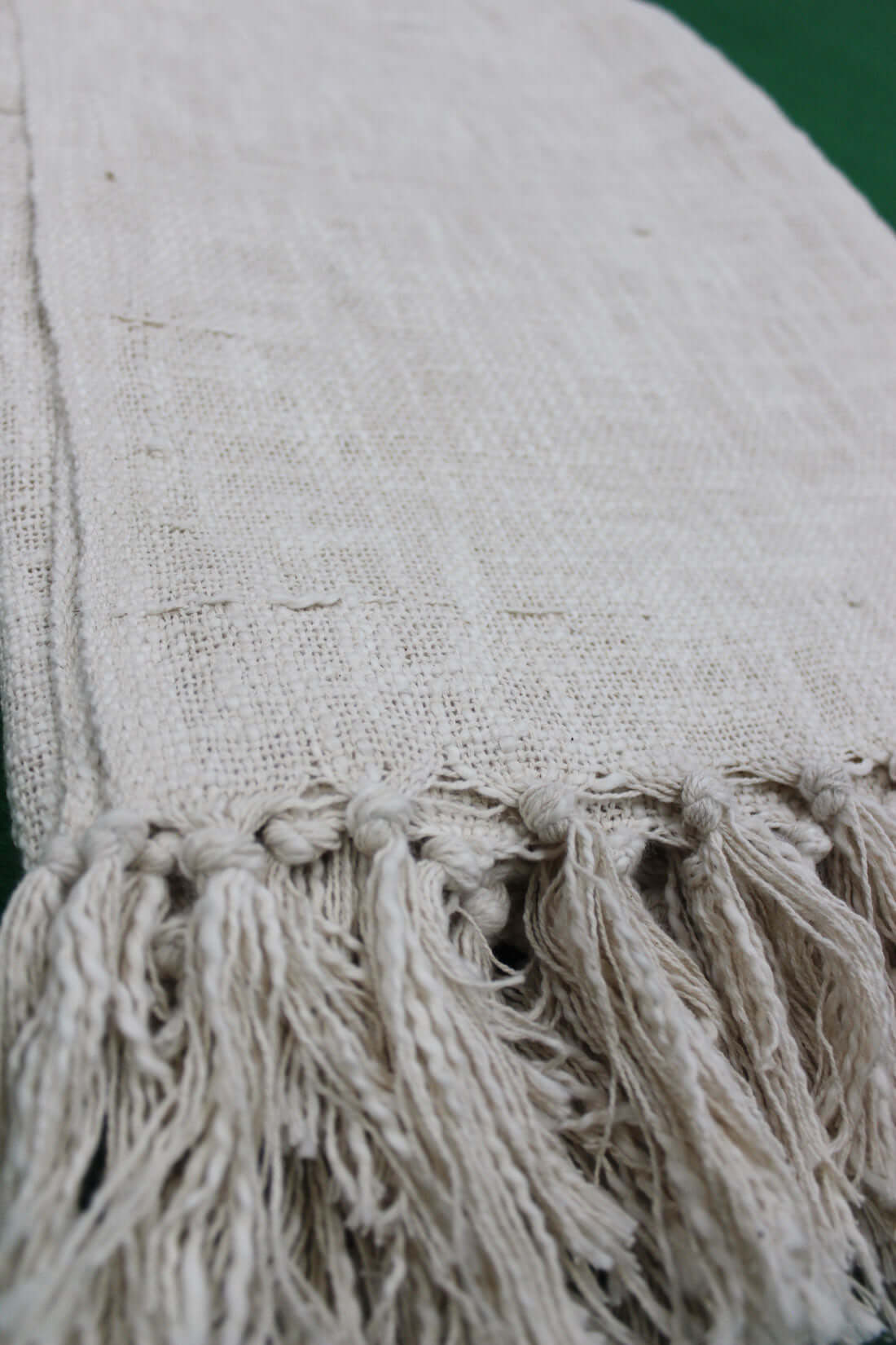 Hand-Loomed Cotton Sofa Throw - Bohemian Décor Bed Sheets