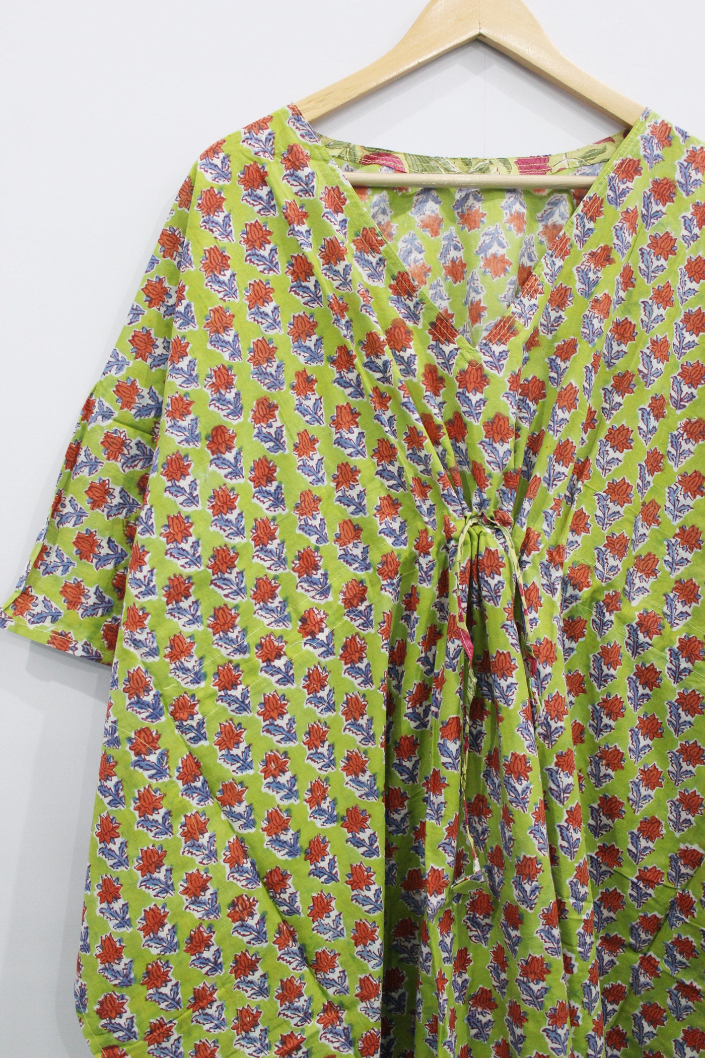 100% Cotton Women Night Dress Kimono Tunic - Kaftan