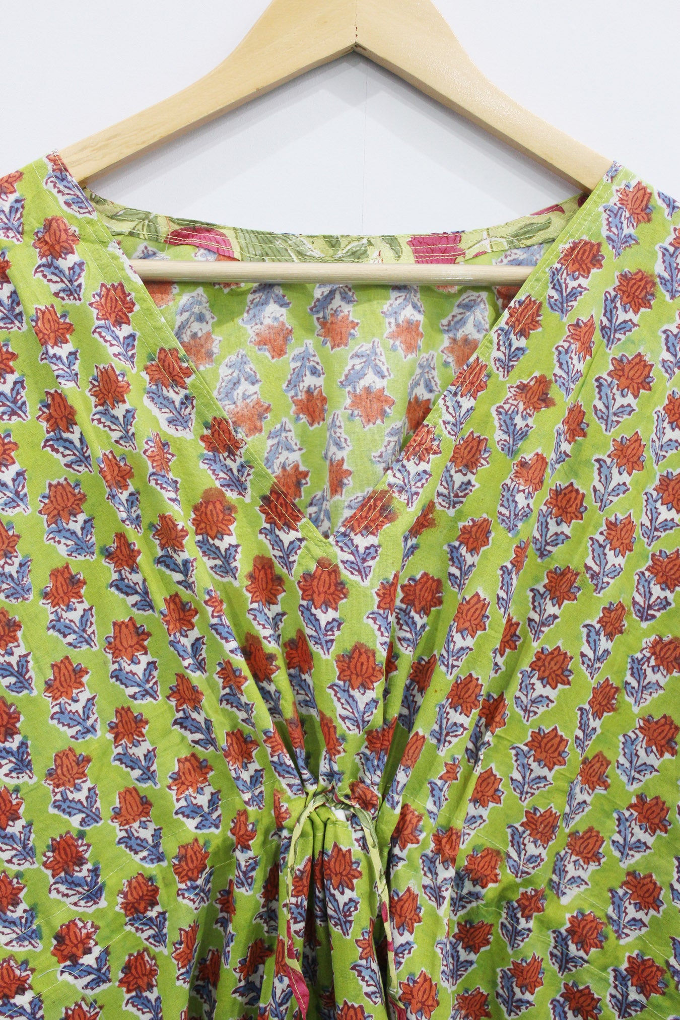 100% Cotton Women Night Dress Kimono Tunic - Kaftan