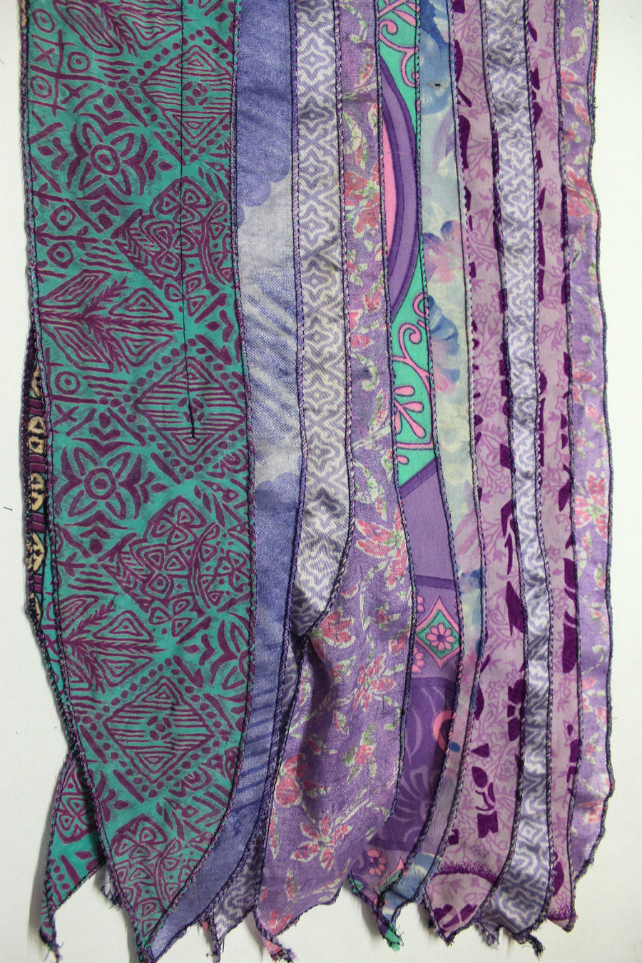 Vintage Indian Silk Sari Saree Recycled Scarves Patchwork scarf Headwraps Wholesale Lots Mango Gifts - Mangogiftsstore