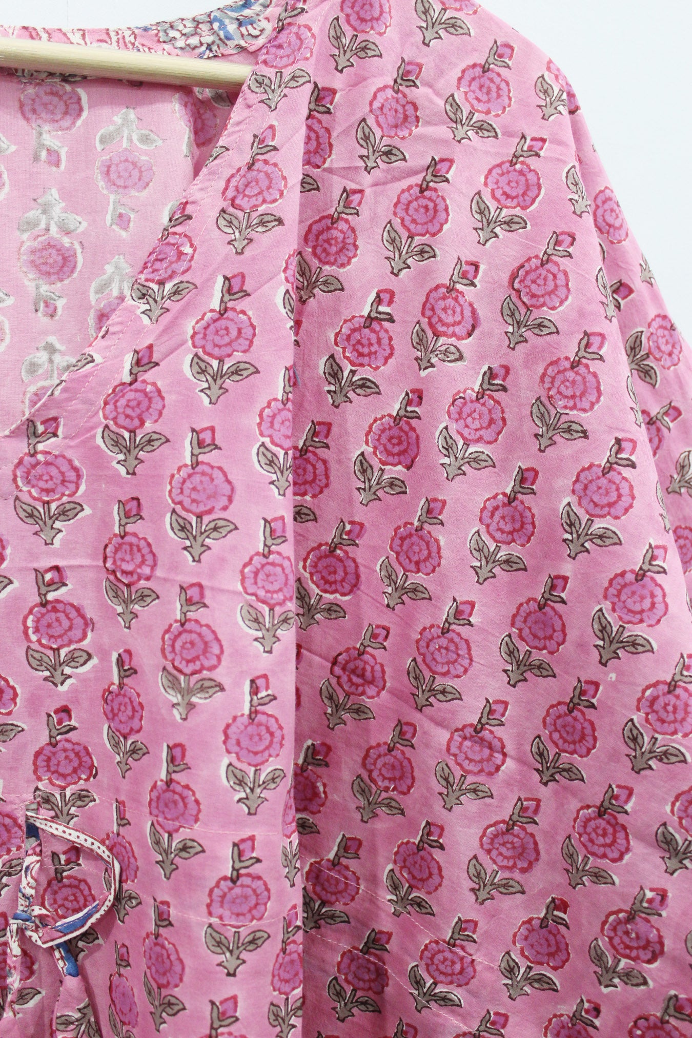 100% Cotton Women Night Dress Kimono Tunic - Kaftan