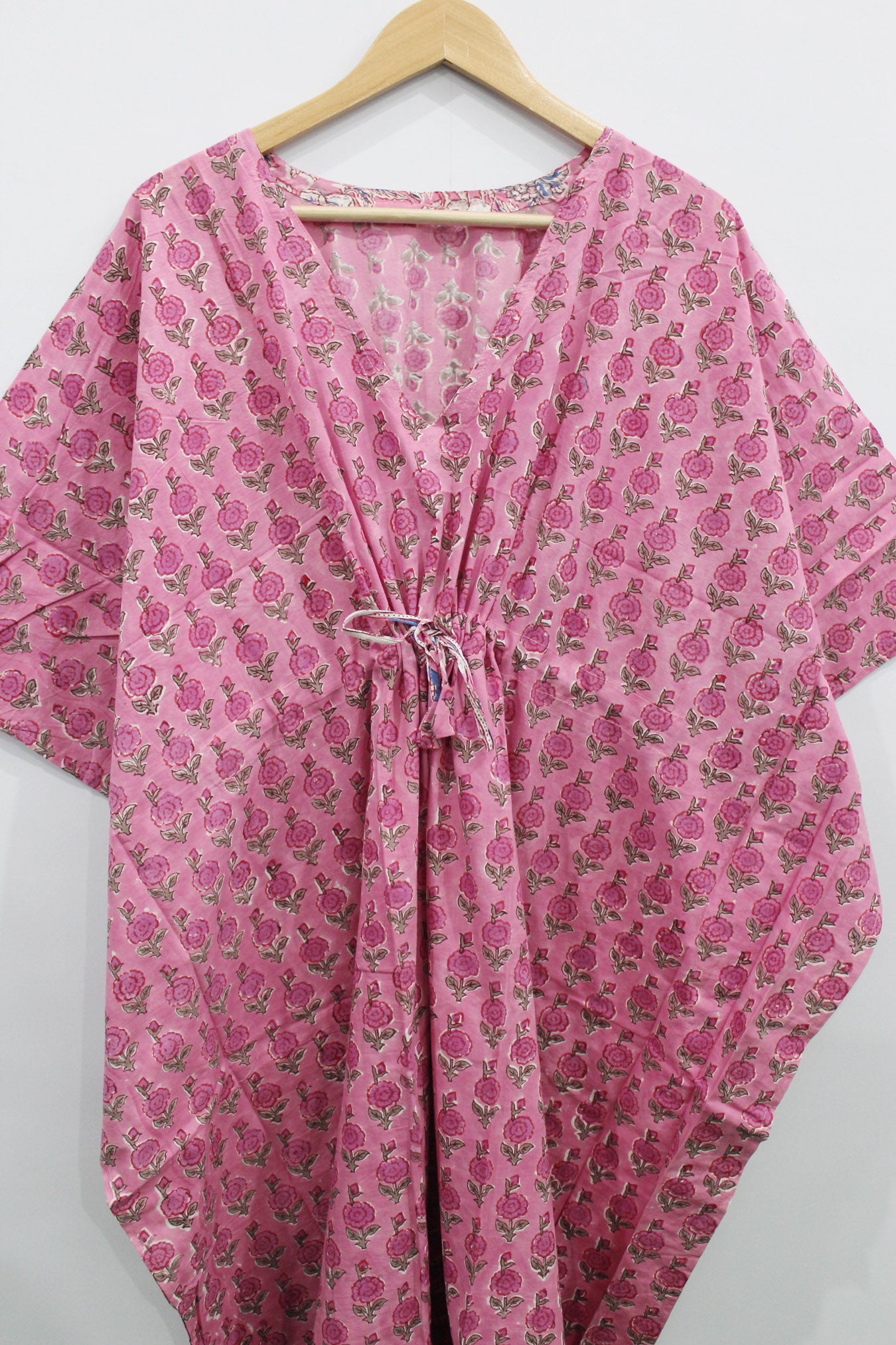 100% Cotton Women Night Dress Kimono Tunic - Kaftan