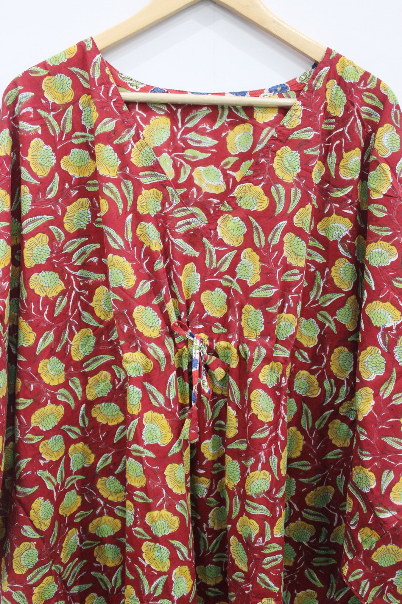 100% Cotton Women Night Dress Kimono Tunic - Kaftan