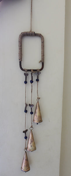 Witches Bells , Protection Bell Rustic Chimes Halloween Festival Decoration