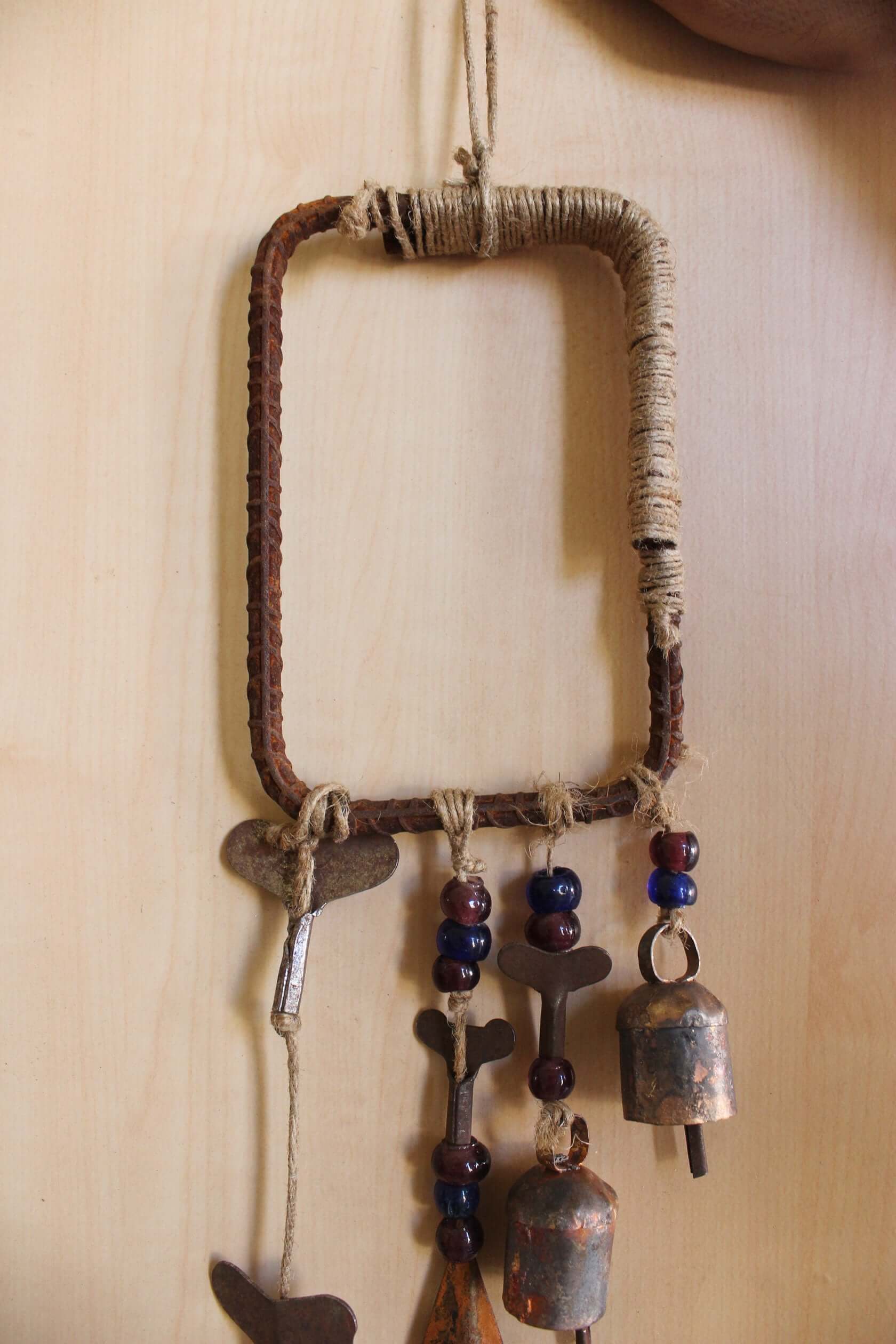 Enhance your Halloween with our handmade Witches Bells. Crafted from recycled materials, these rustic chimes bring protection and charm.