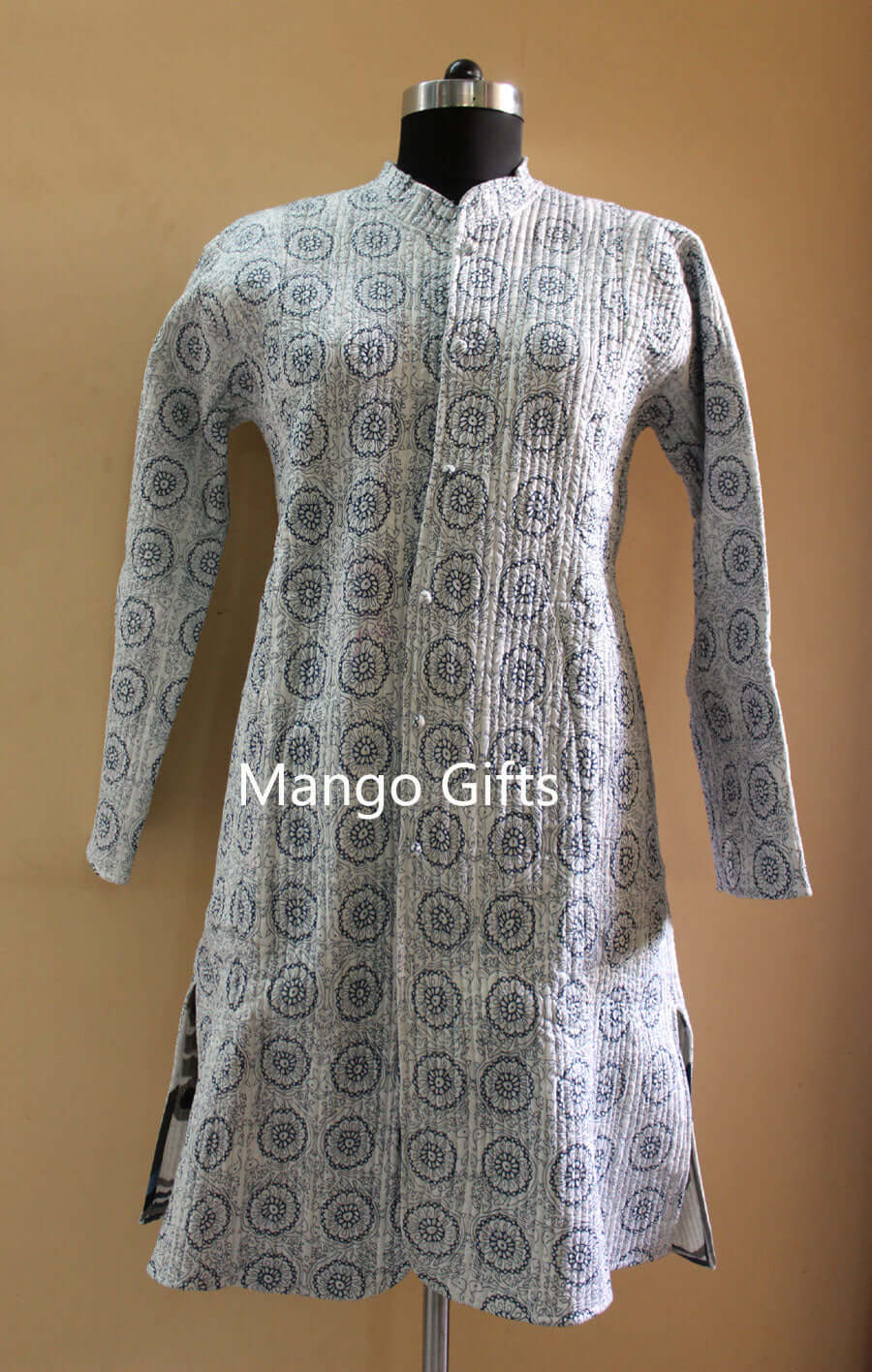 Women’s Reversible Blue Quilted Cotton Jacket