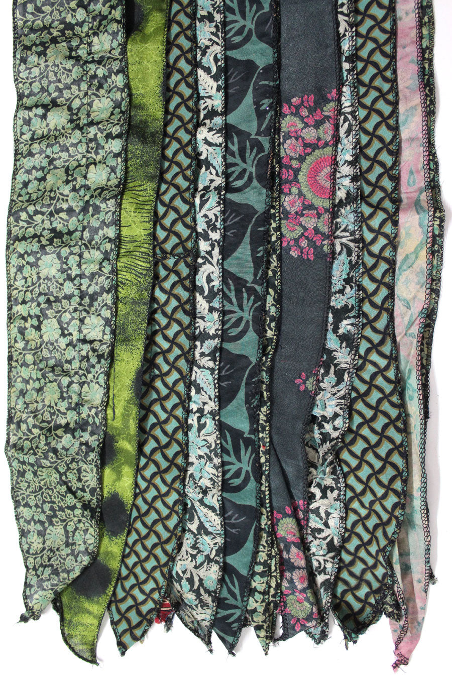 Vintage Indian Silk Sari Saree Recycled Scarves Patchwork scarf Headwraps Wholesale Lots Mango Gifts - Mangogiftsstore