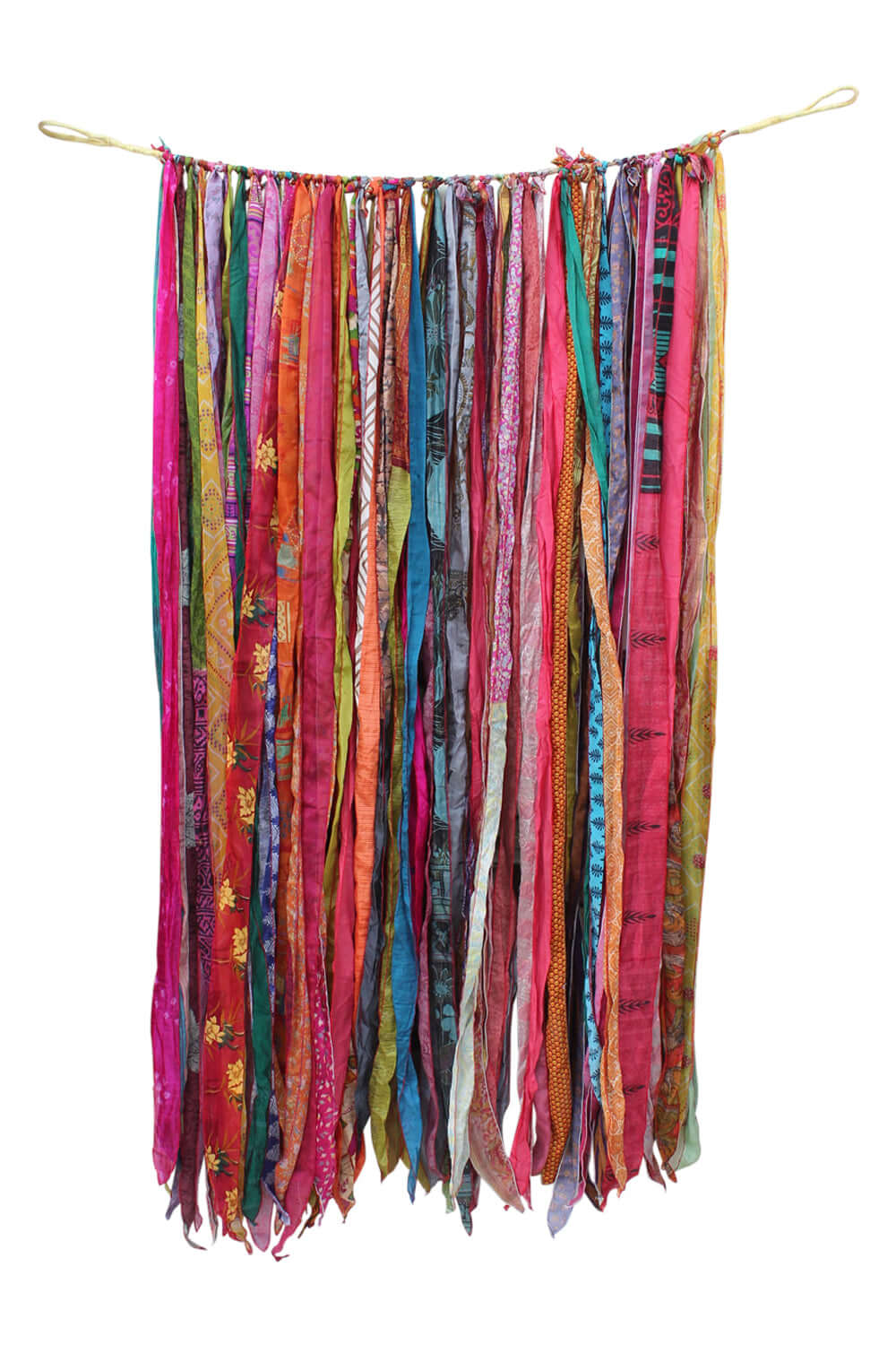 Recycled Silk Sari Bohemian Curtains - 210 x 120 cm