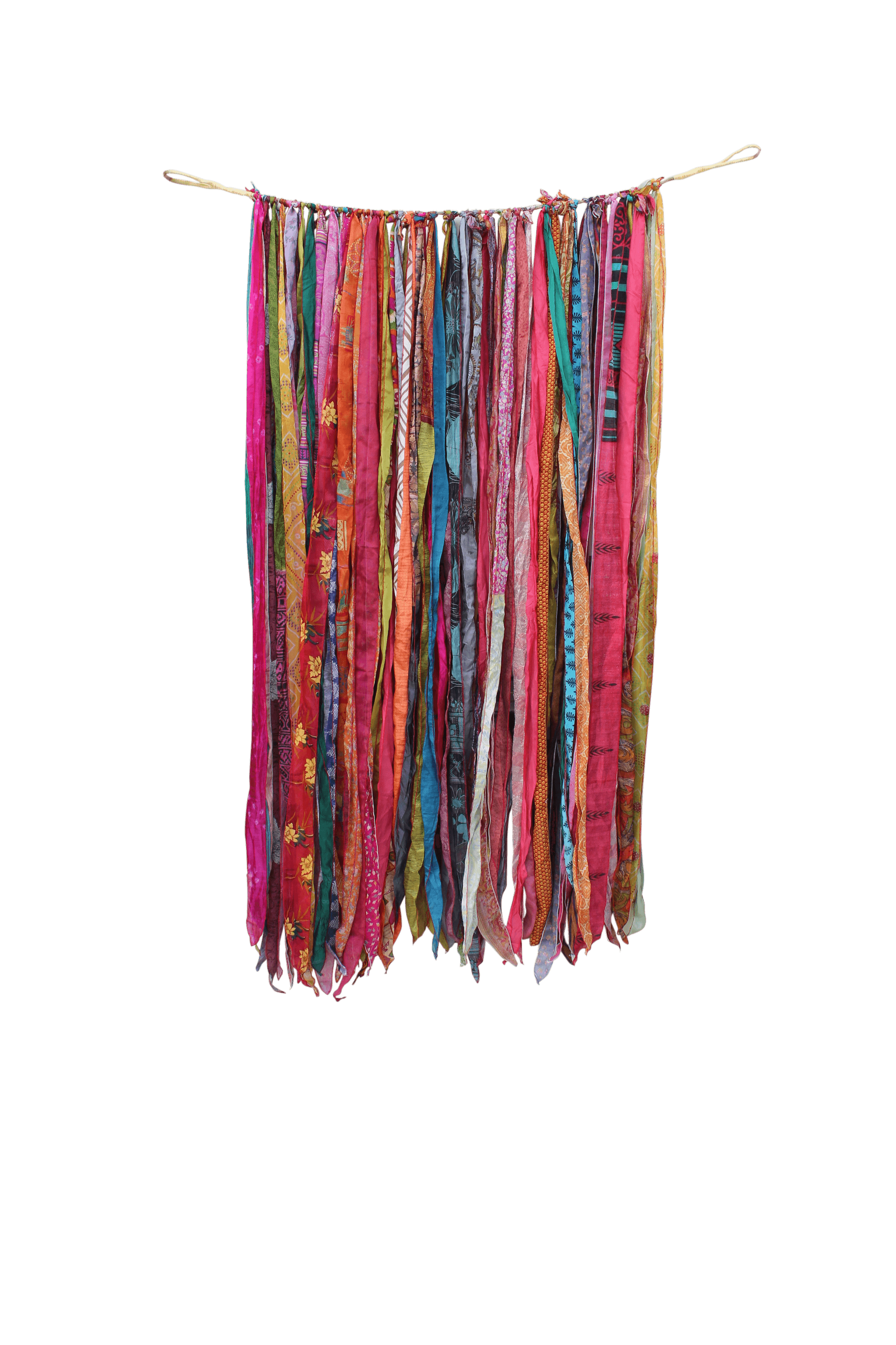 Recycled Silk Sari Bohemian Curtains - 210 x 120 cm