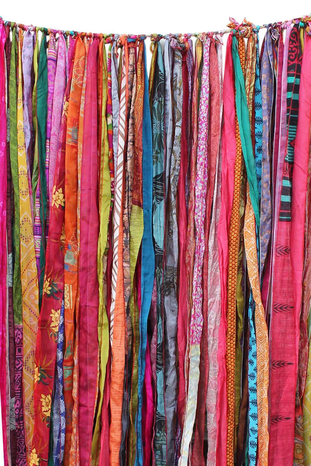 Recycled Silk Sari Bohemian Curtains - 210 x 120 cm