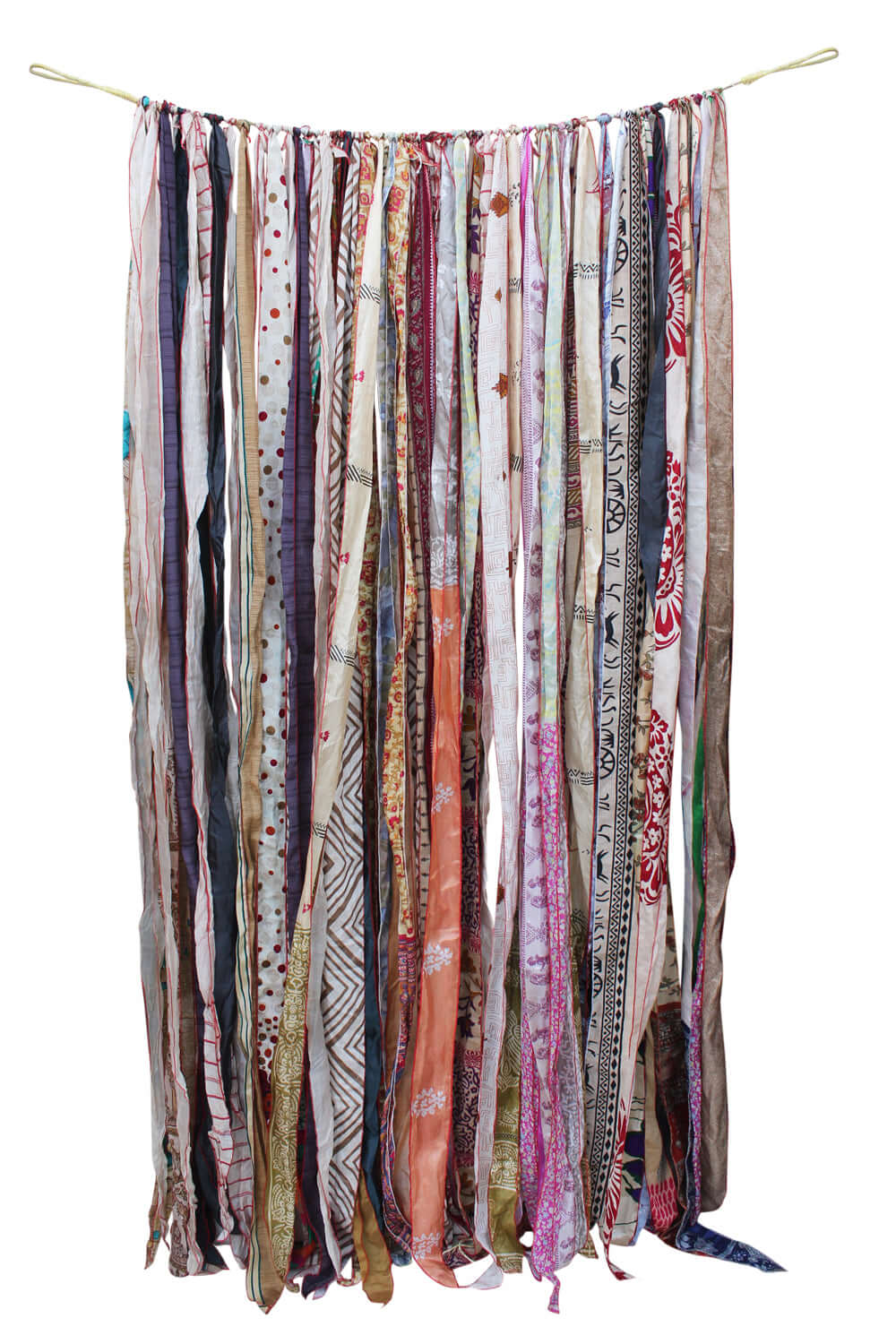 Recycled Silk Sari Bohemian Curtains - 210 x 120 cm
