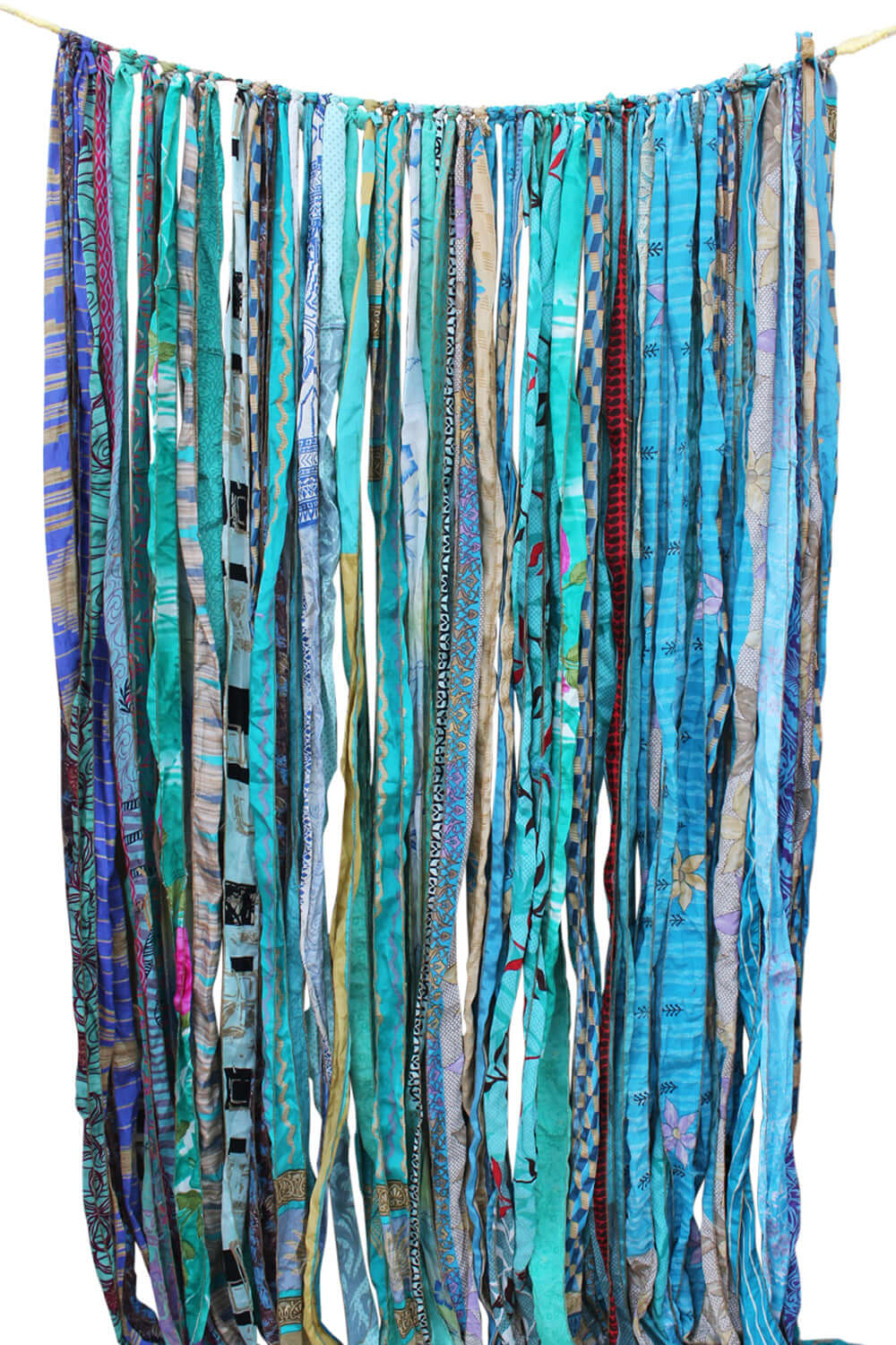 Recycled Silk Sari Bohemian Curtains - 210 x 120 cm