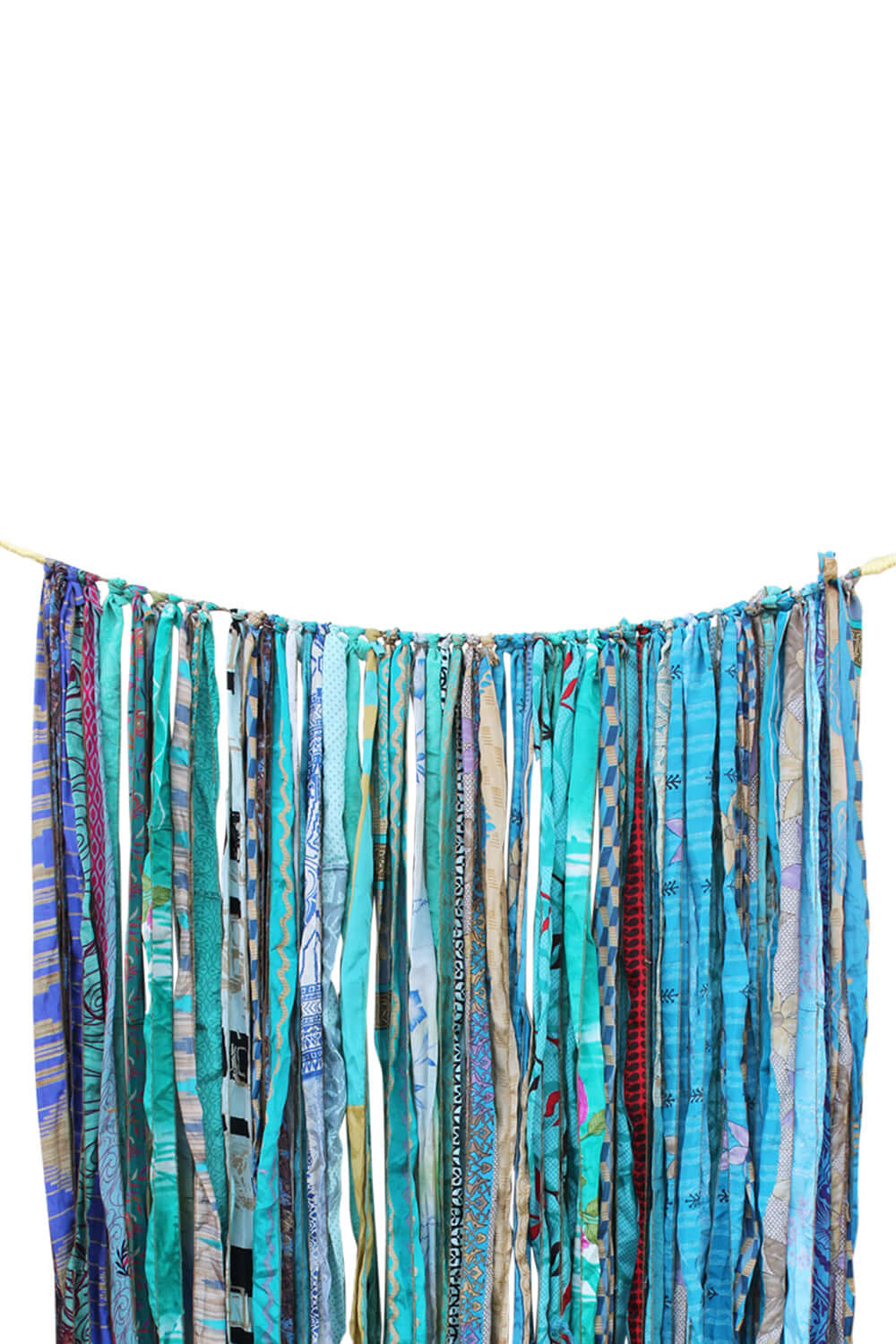 Recycled Silk Sari Bohemian Curtains - 210 x 120 cm